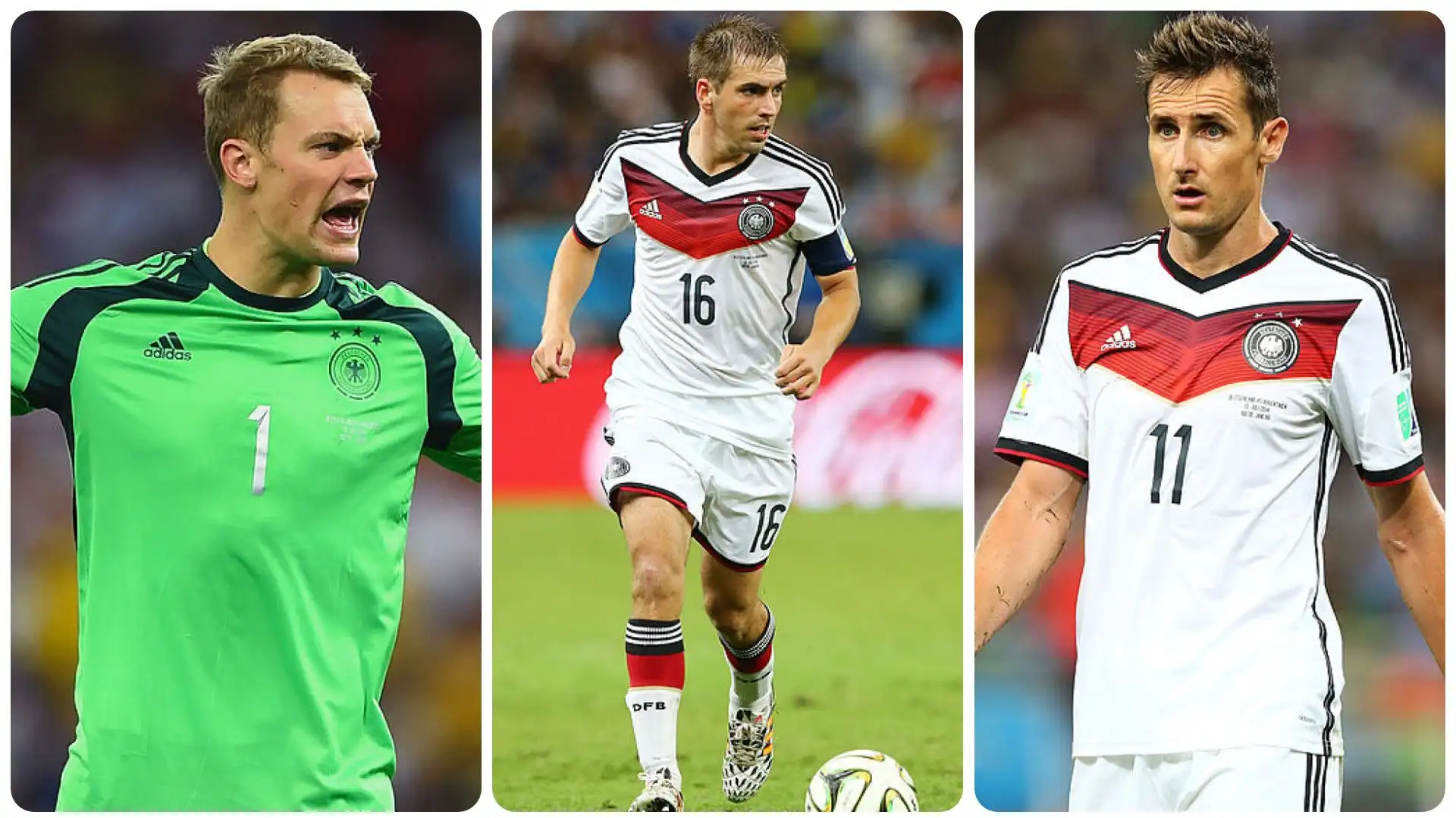 Germania: cosa fanno oggi i campioni del Mondiale 2014? Foto. Nell'elenco sono compresi gli undici calciatori che hanno giocato da titolari nella finale vinta ai supplementari contro l'Argentina