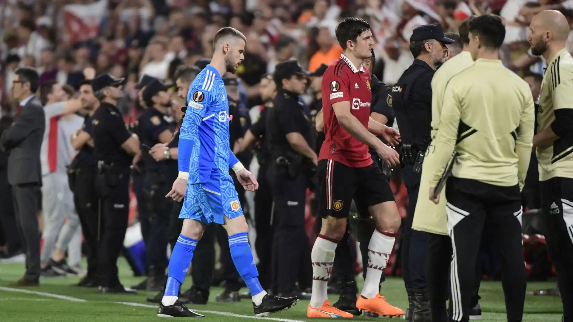 Al termine della partita contro il Siviglia, i calciatori dello United erano molto delusi