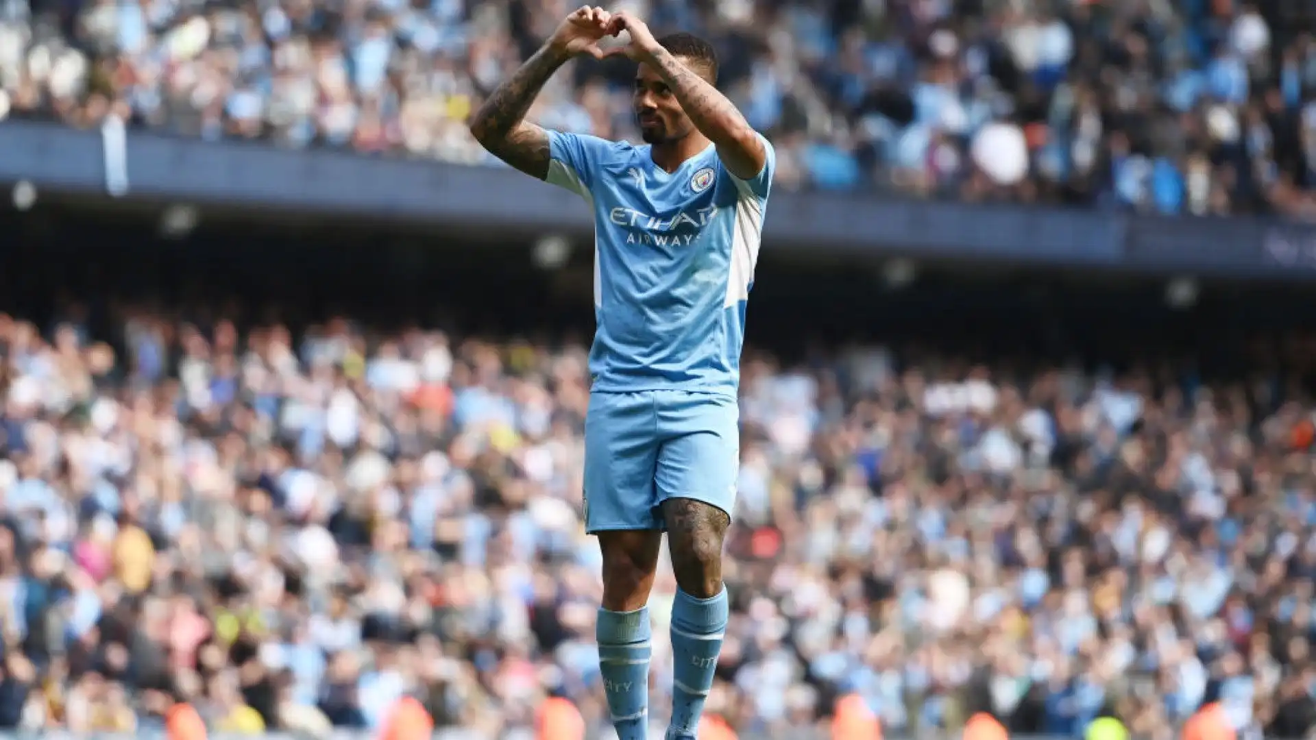 Gabriel Jesus ha vestito la maglia del Manchester City dal 2017 al 2022