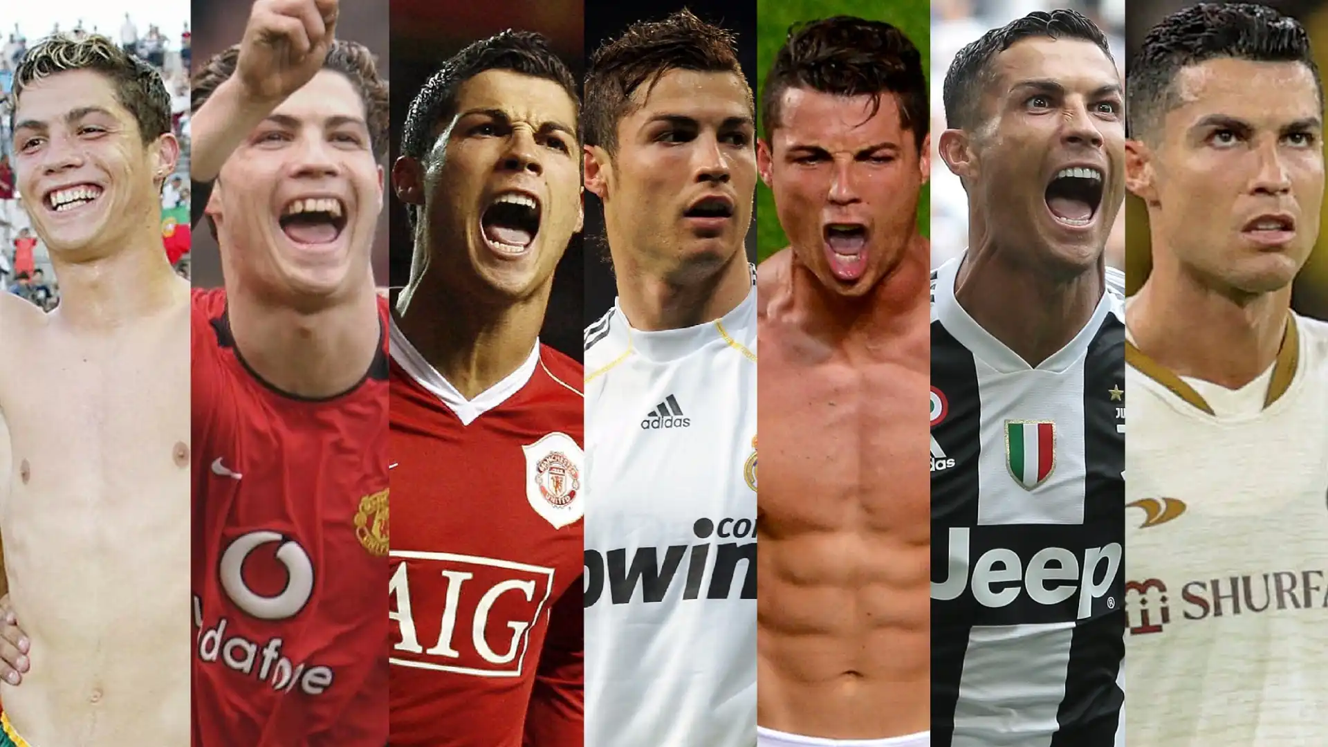 Cristiano Ronaldo è nato il 5 febbraio 1985 a Funchal: ecco come è cambiato nel corso degli anni