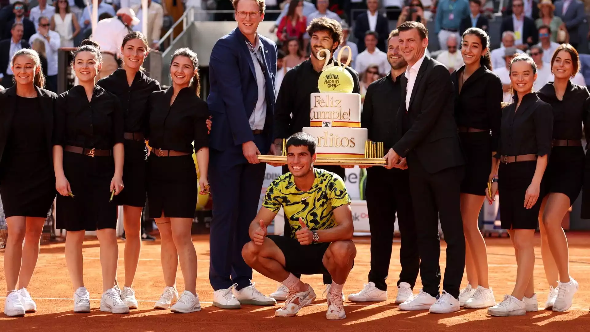 Una torta speciale per un tennista speciale