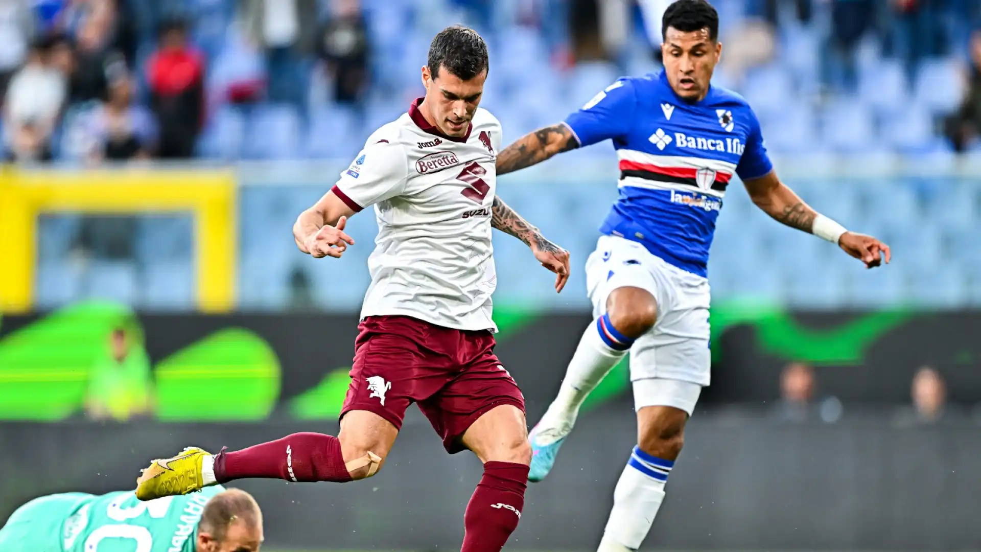 L'ex Genoa, ora al Torino, ha segnato il gol del 2-0