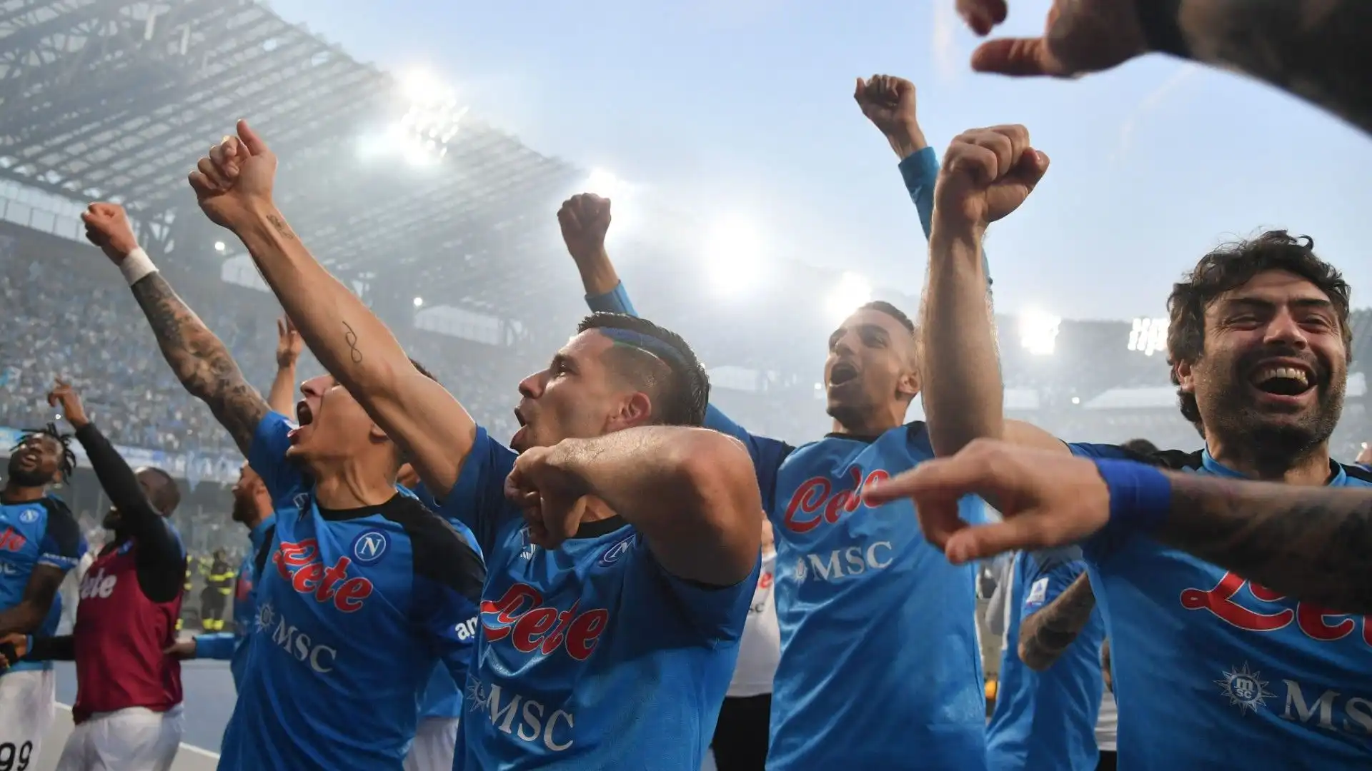 I campioni d'Italia hanno festeggiato con i propri tifosi la conquista dello scudetto