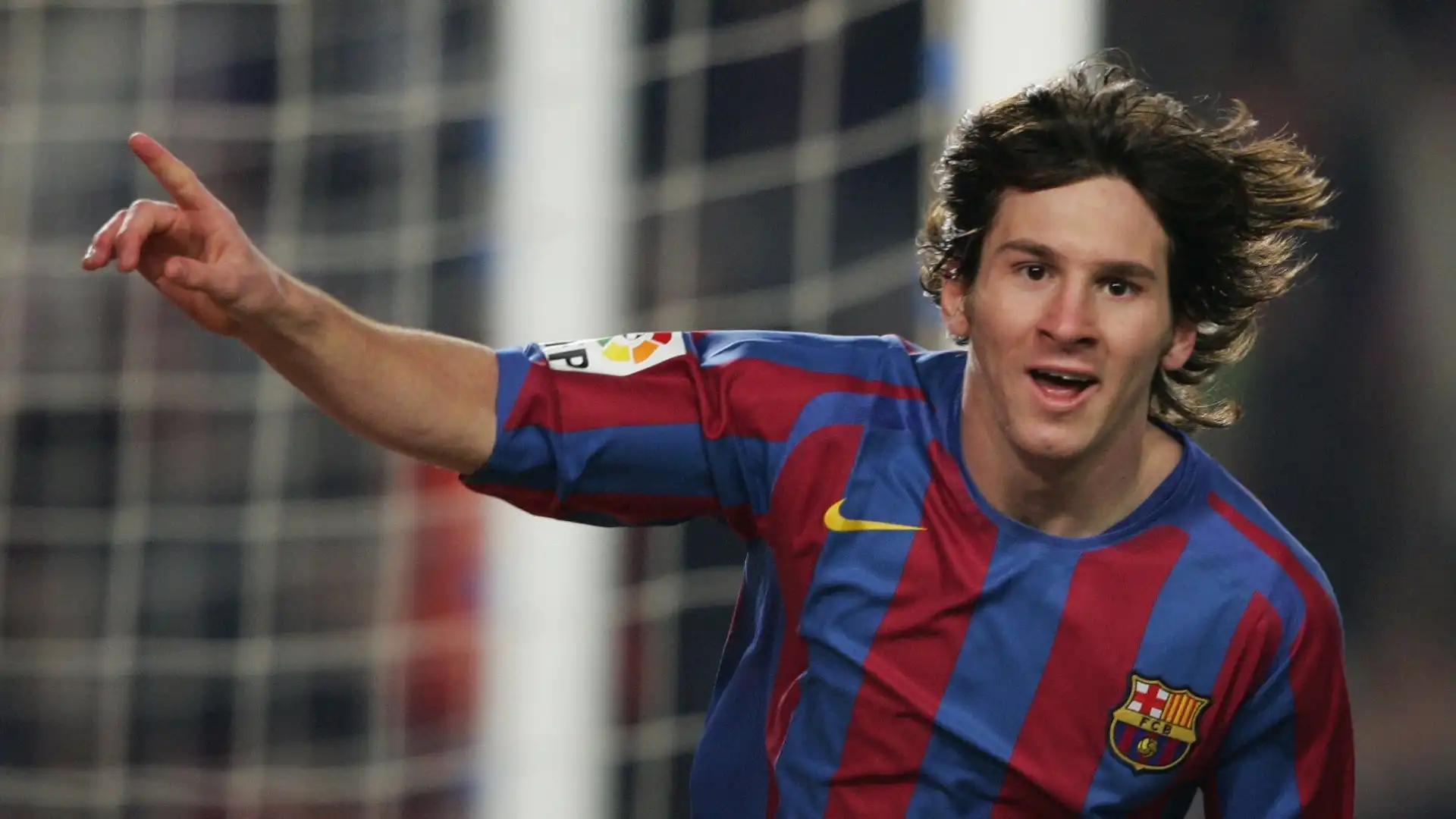 Messi nel 2006 con la maglia del Barcellona