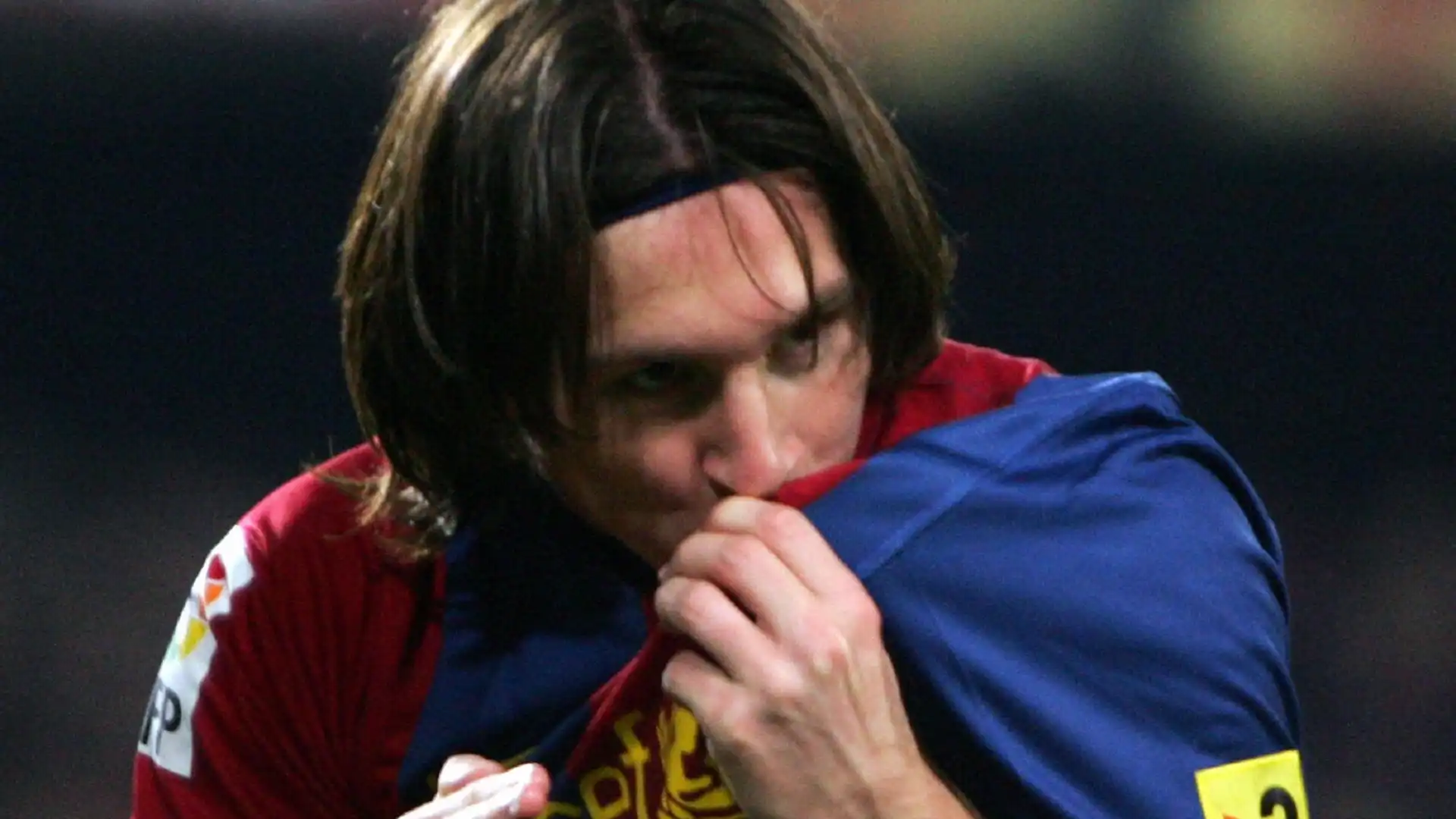 Messi nel 2007 con la maglia del Barcellona