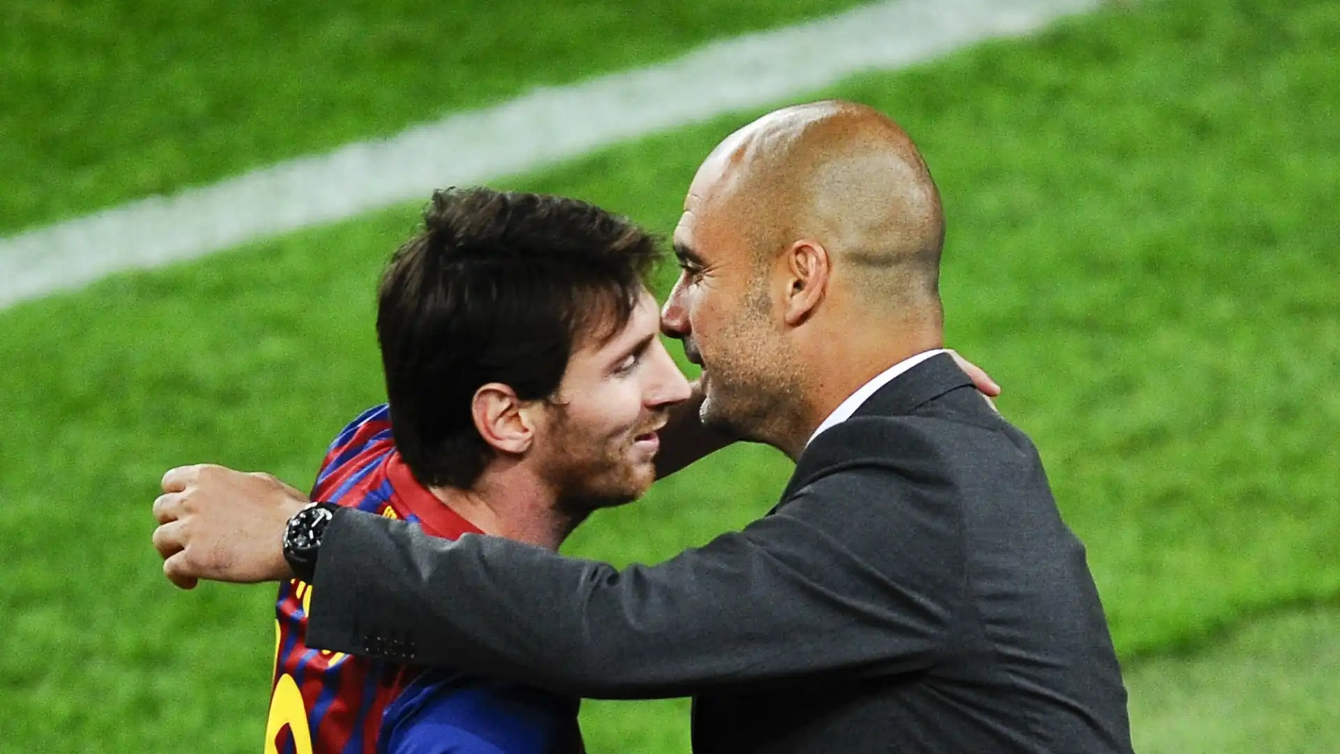 Messi con Guardiola nel 2012