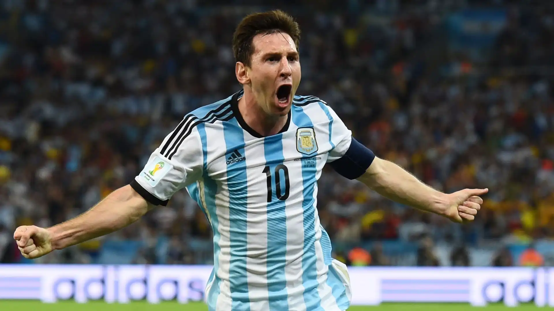 Messi ai Mondiali con l'Argentina nel 2014