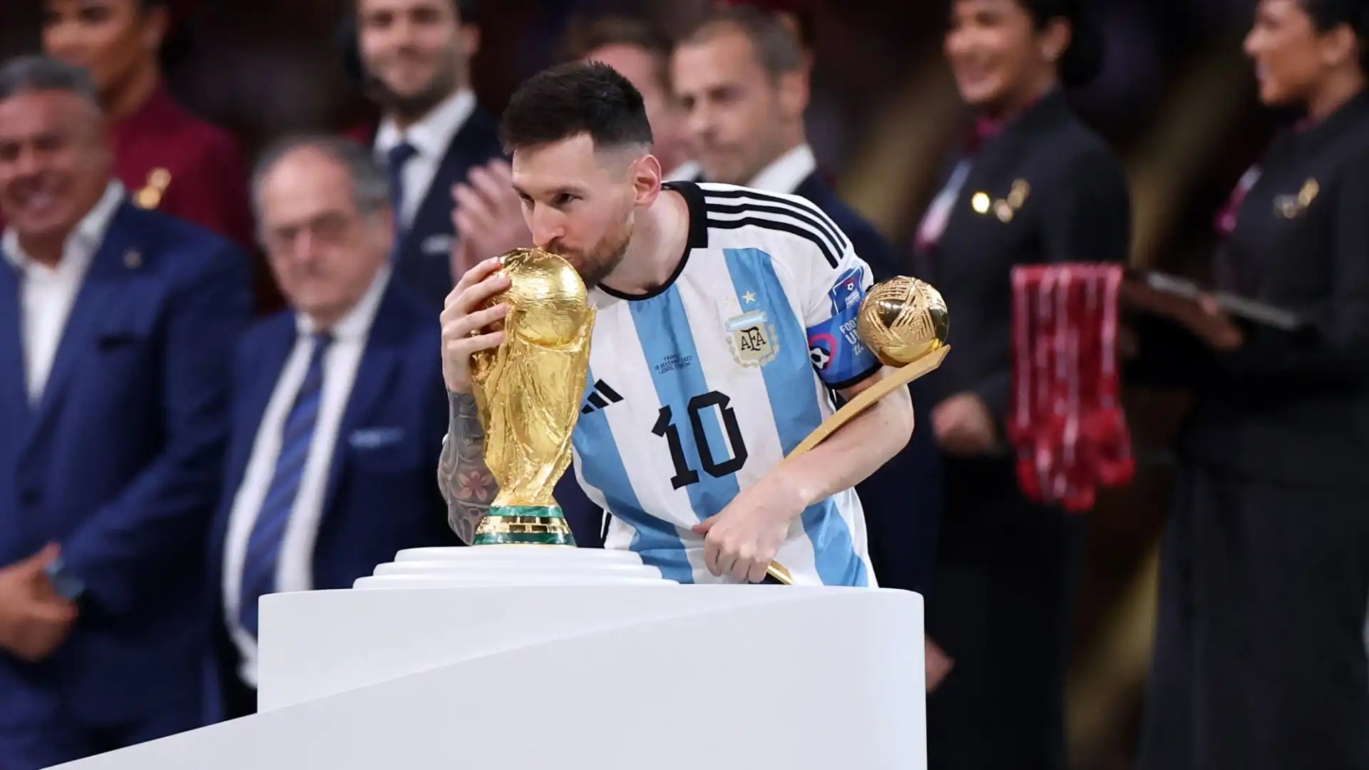 Messi campione del mondo con l'Argentina nel 2022