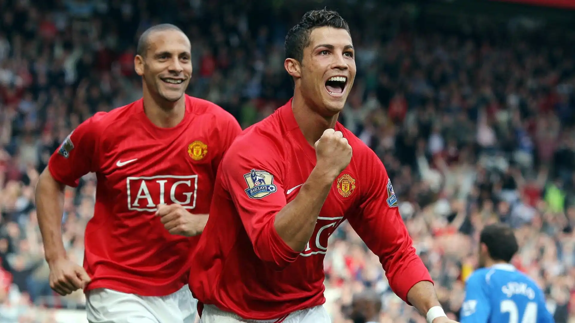 Cristiano Ronaldo nel 2007 con il Manchester United