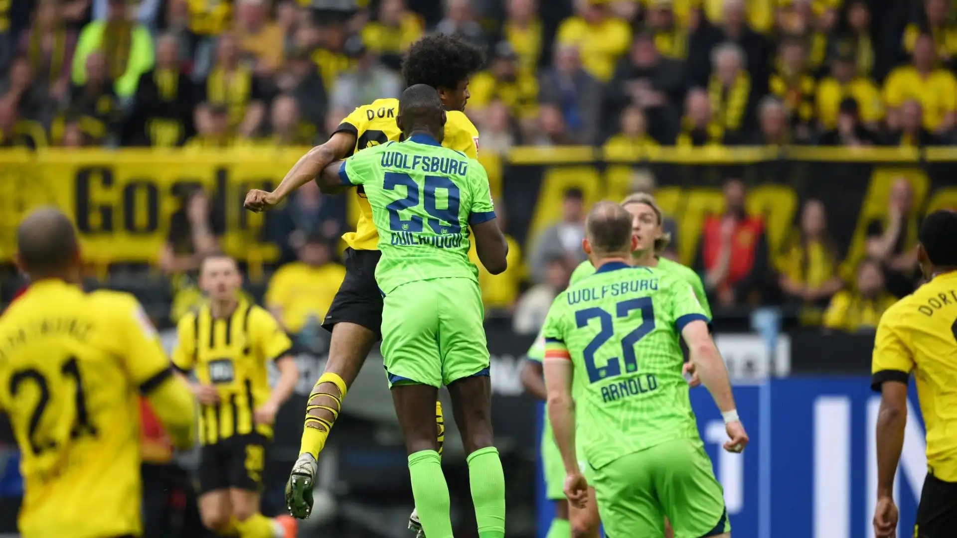 Il Borussia Dortmund ha chiuso il primo tempo sul risultato di 3-0