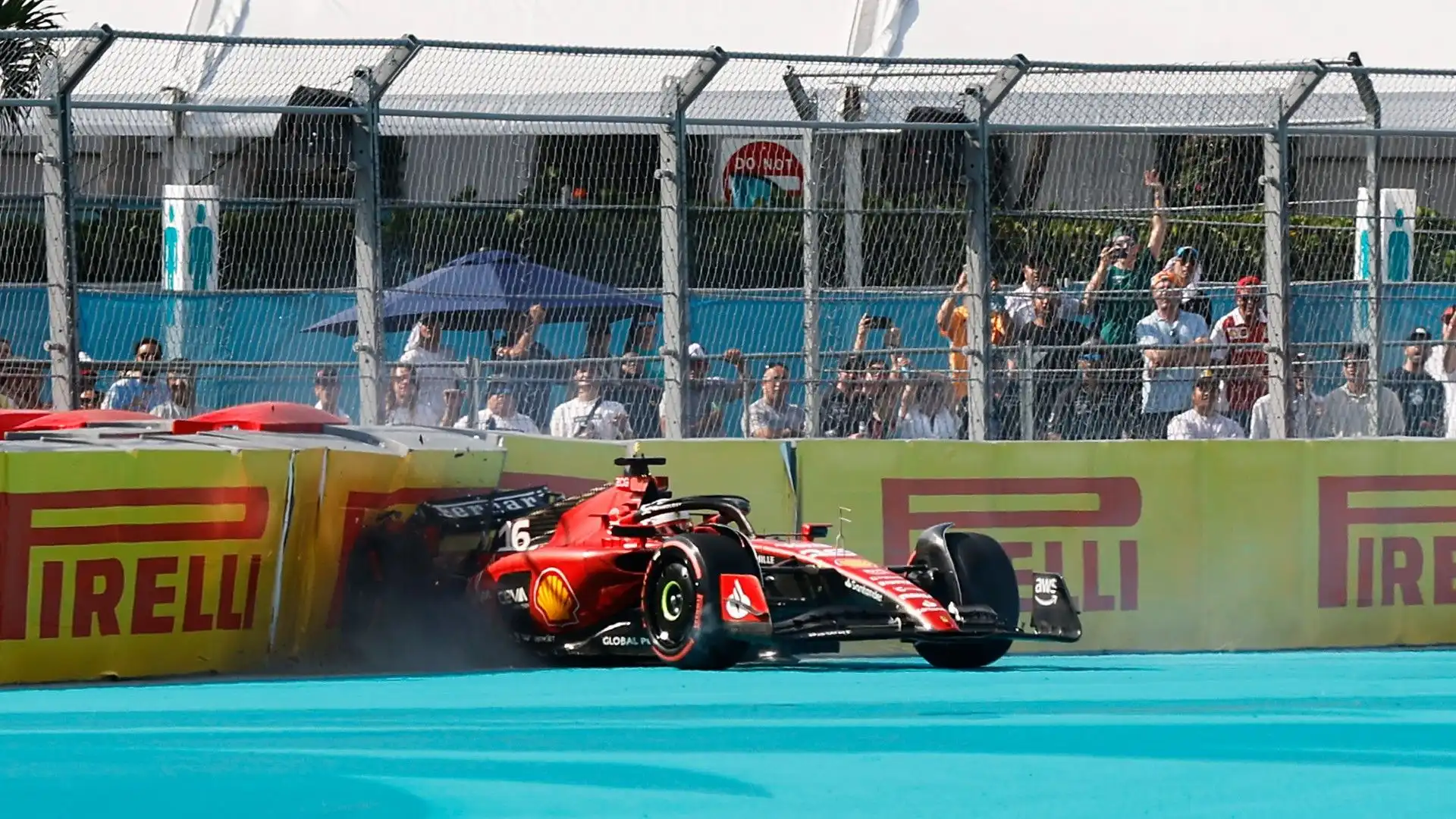 Un errore ha causato l'incidente di Leclerc