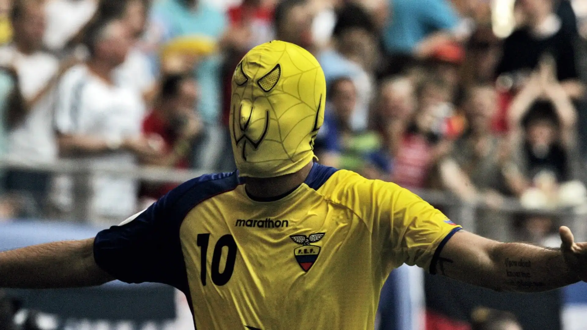 L'attaccante dell'Ecuador Ivan Kaviedes durante i Mondiali del 2006