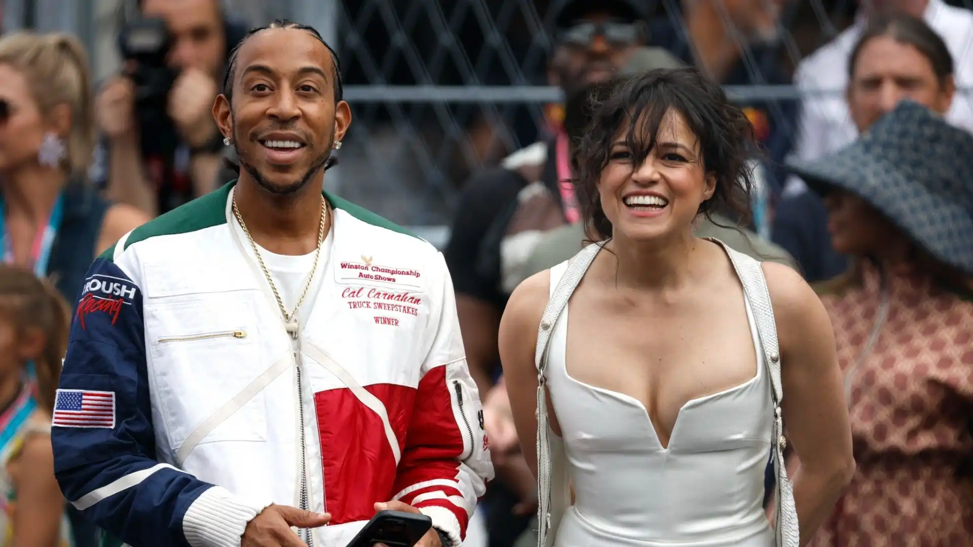 Ludacris e Michelle Rodriguez sembra si siano divertiti molto guardando la gara