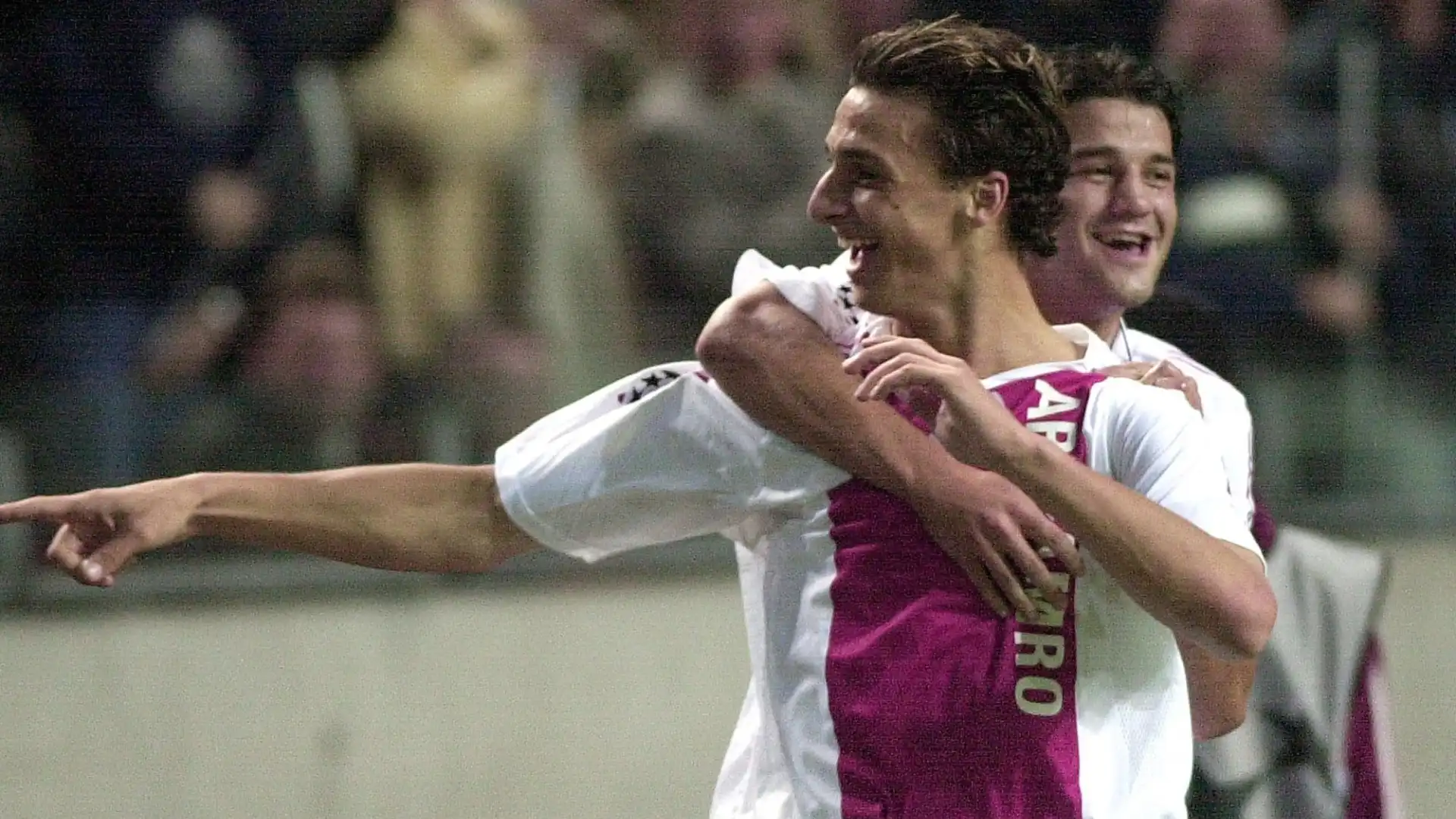 Zlatan Ibrahimovic nel 2002 con la maglia dell'Ajax
