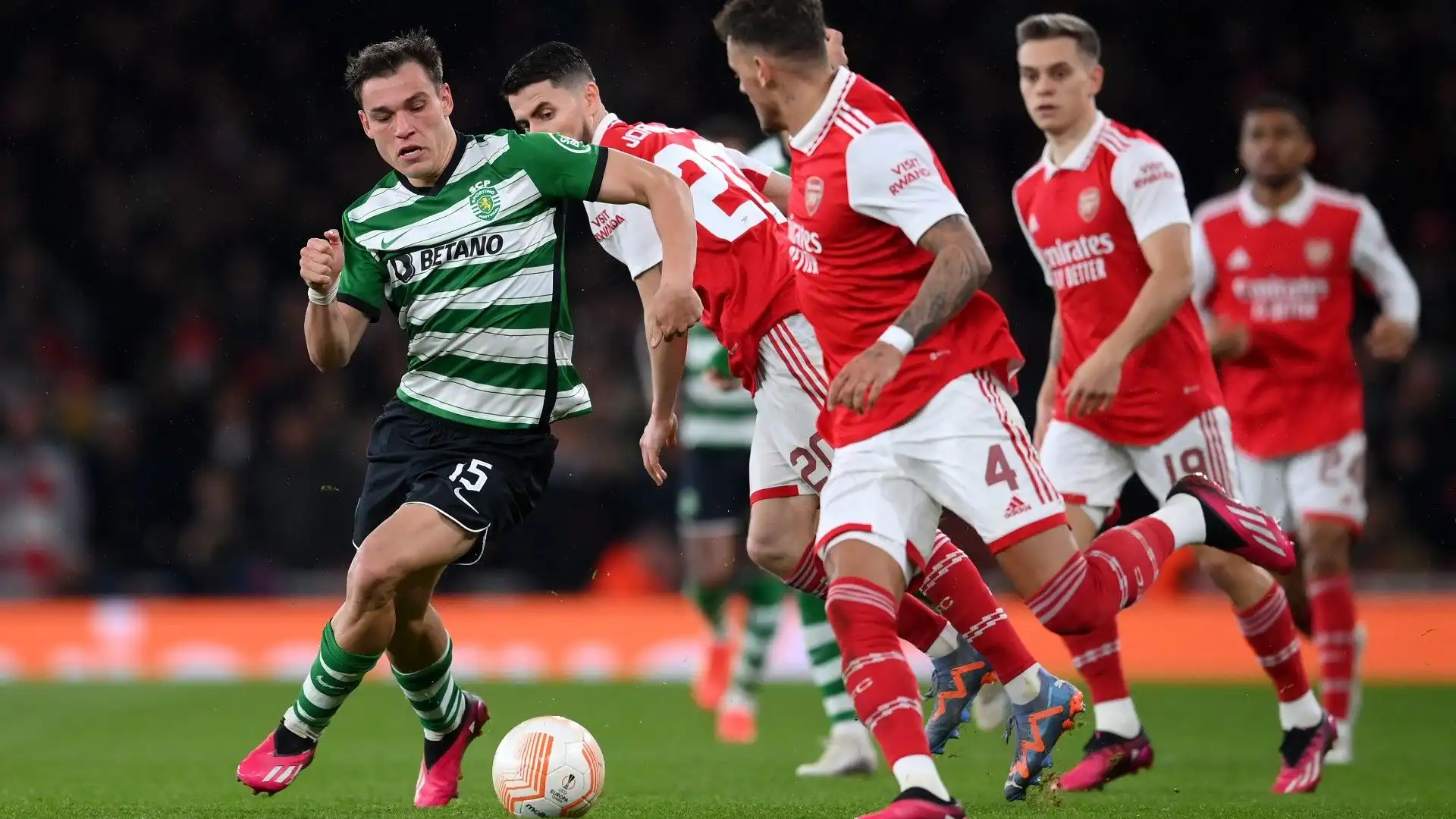 Lo Sporting Lisbona ha affrontato i Gunners in Europa League