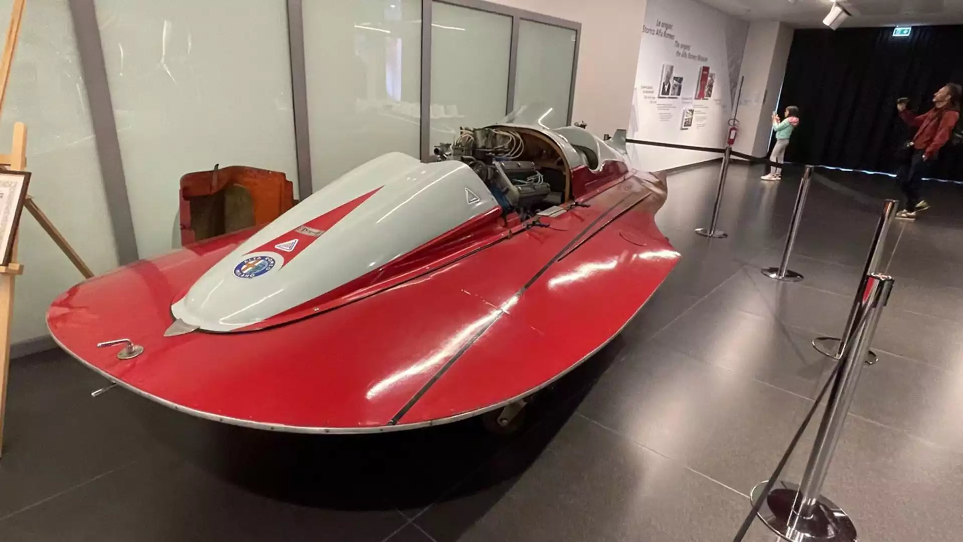 E' in esposizione al museo storico dell'Alfa Romeo