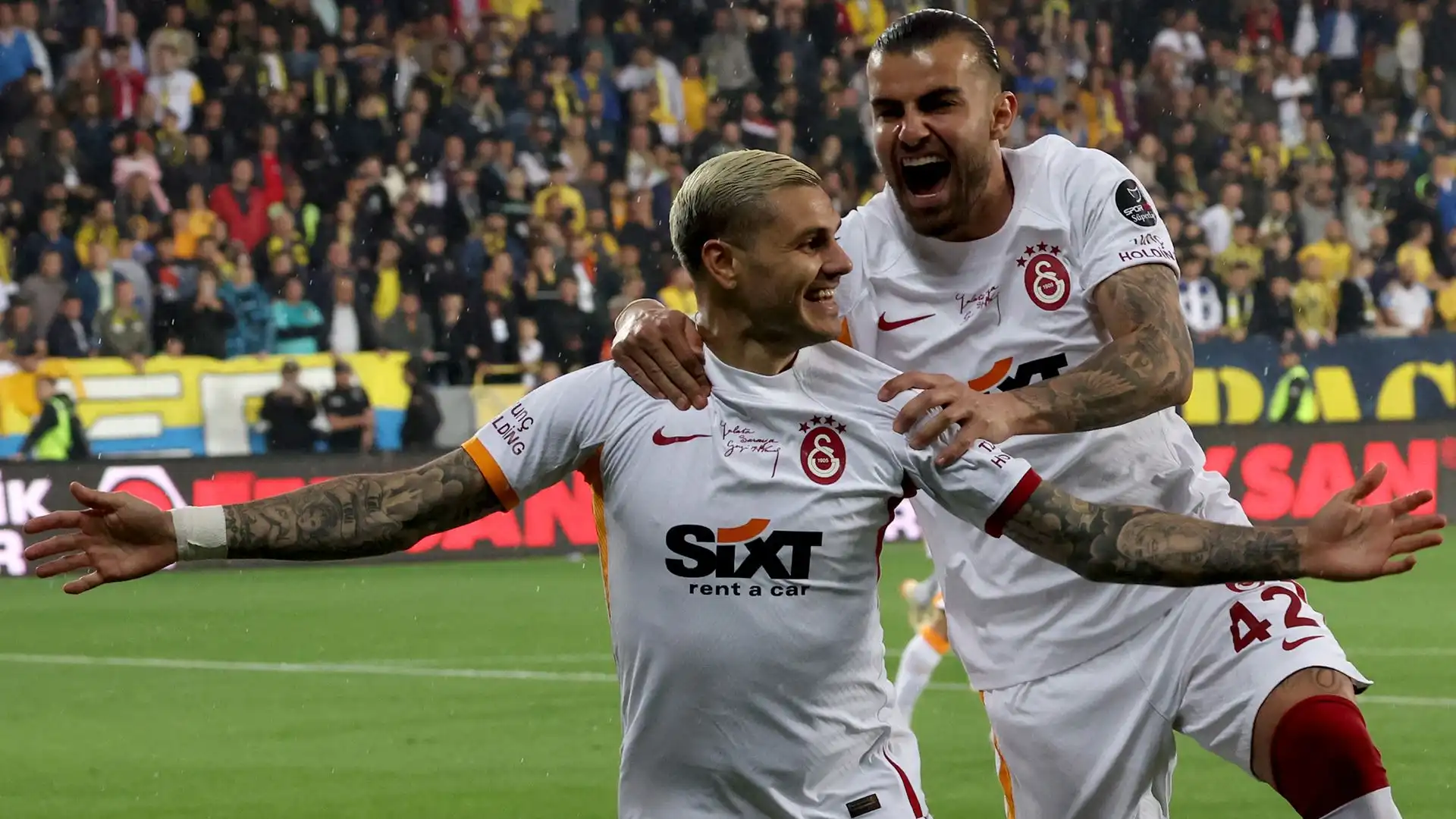 Il Galatasaray ha 5 punti di vantaggio sul Fenerbahce, che non può più raggiungerlo