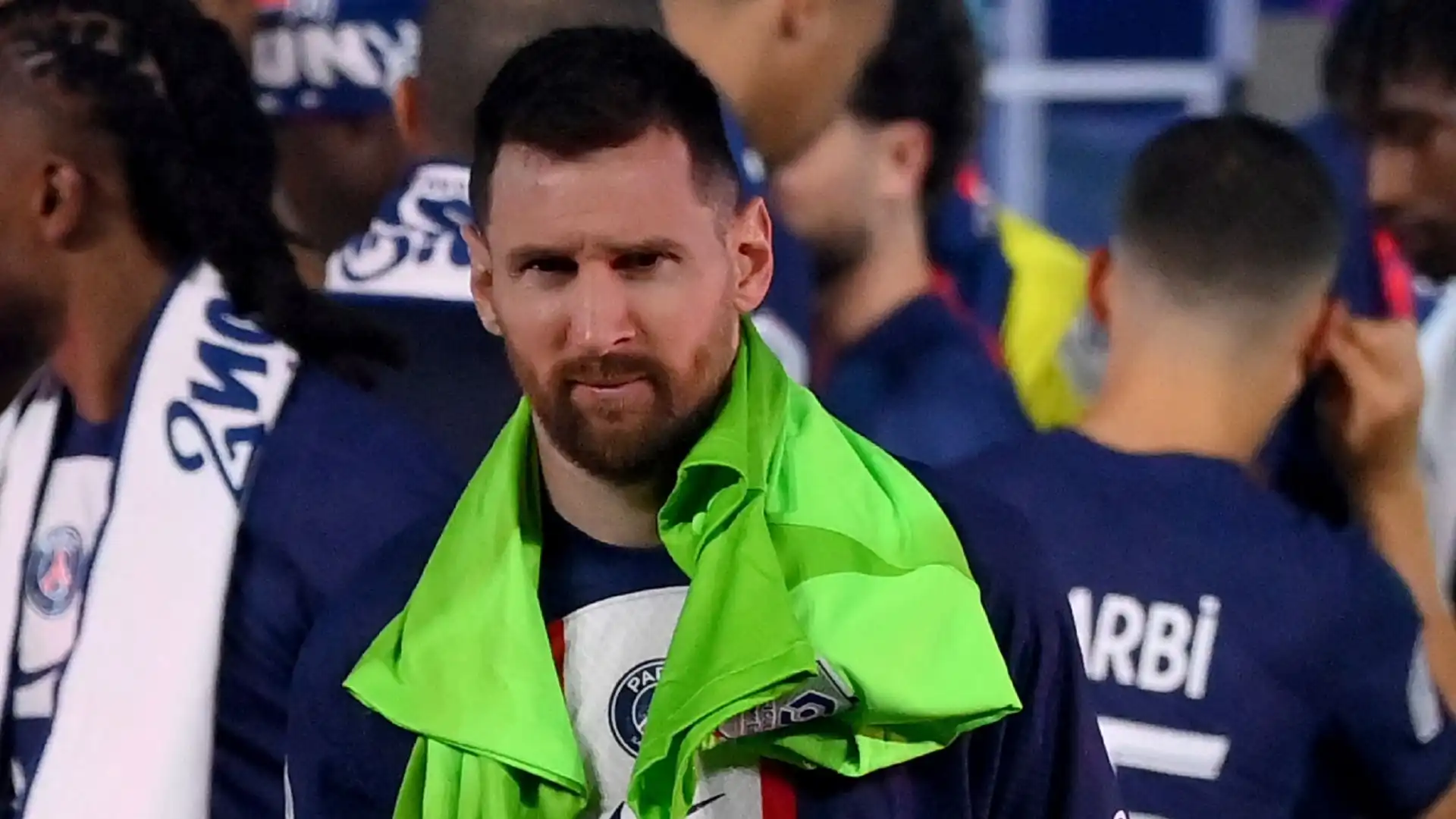 Messi è stato contestato nonostante la festa del club, campione di Francia per l'undicesima volta