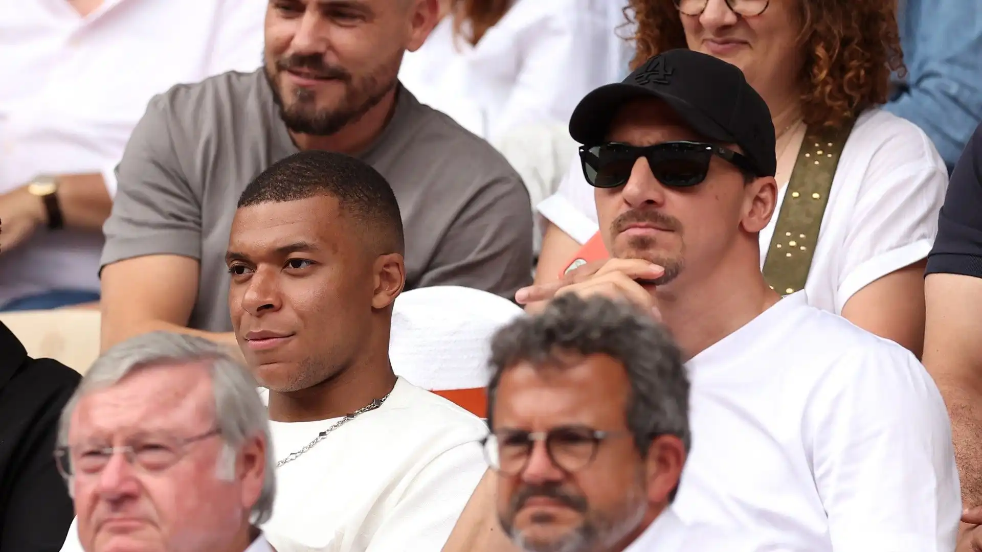 Mbappé ha visto la finale del Roland Garros di fianco a Ibrahimovic