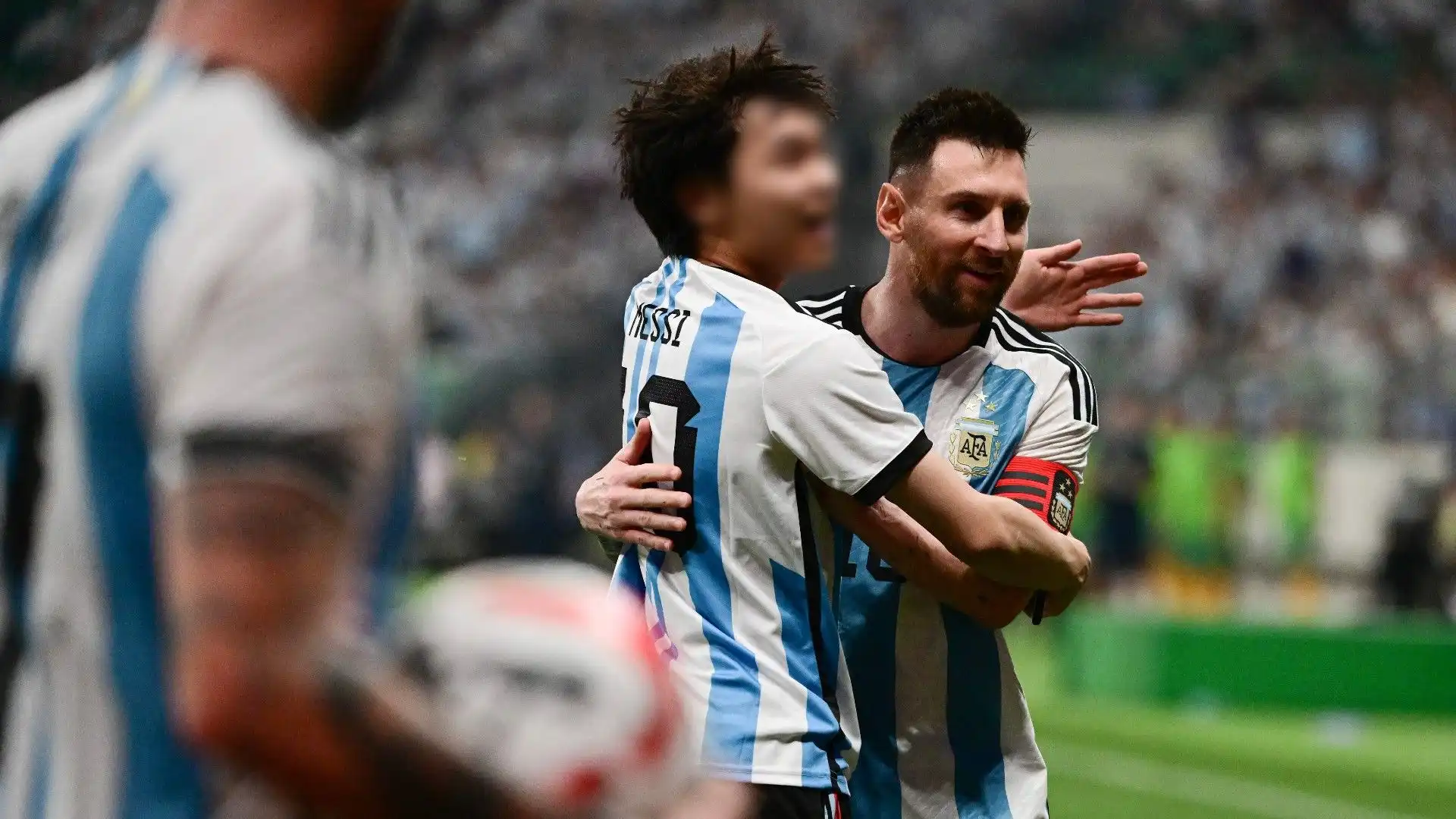 Ha completato la sua missione: salutare Messi