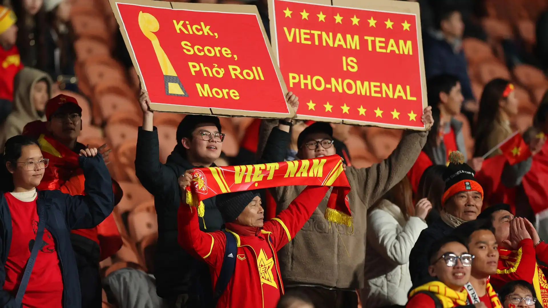 Festa anche per i tifosi del Vietnam, nonostante la sconfitta