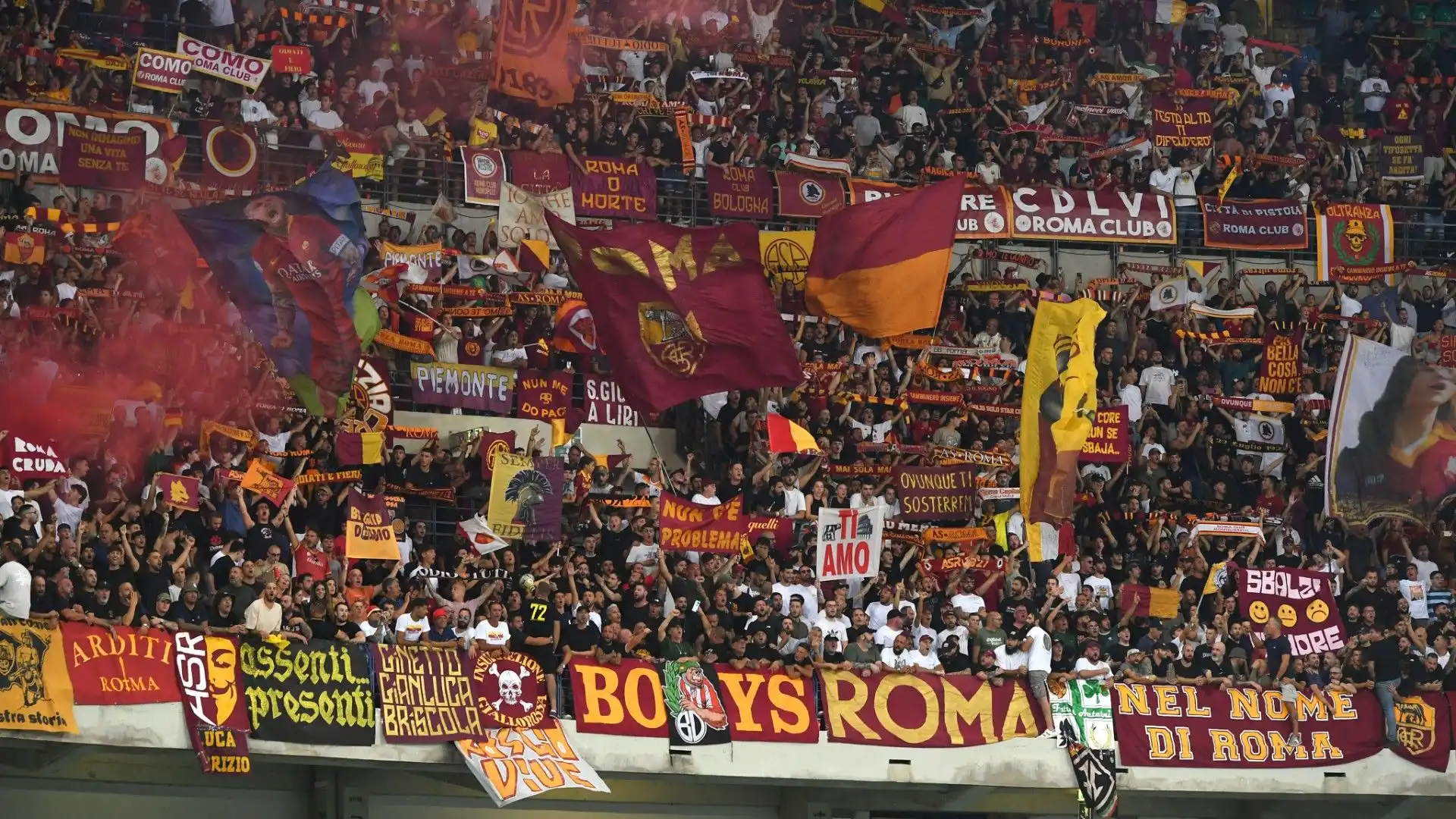 I tantissimi tifosi della Roma sono rimasti delusi dal risultato