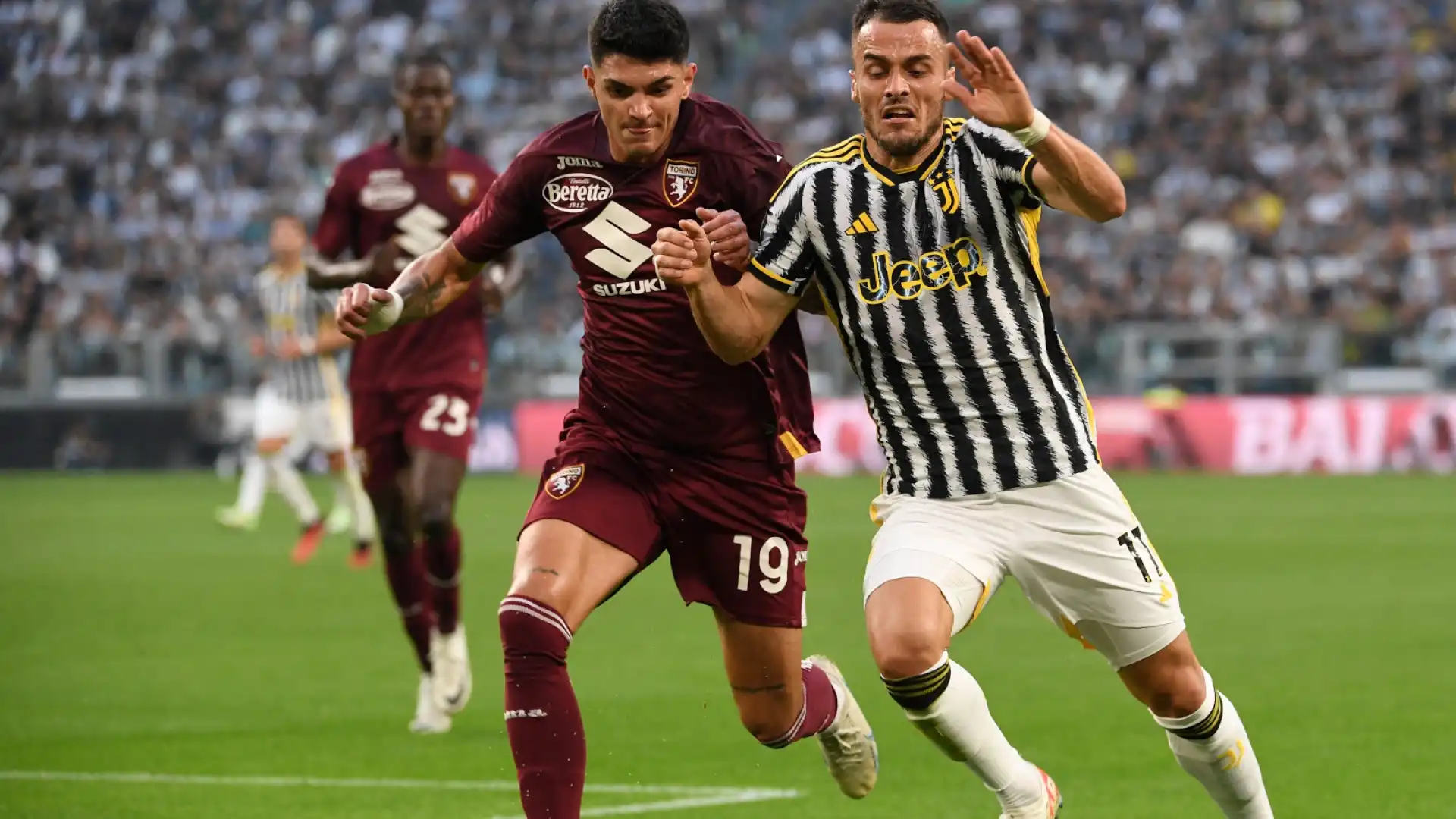 La Juventus, galvanizzata dal vantaggio, ha poi continuato a spingere.