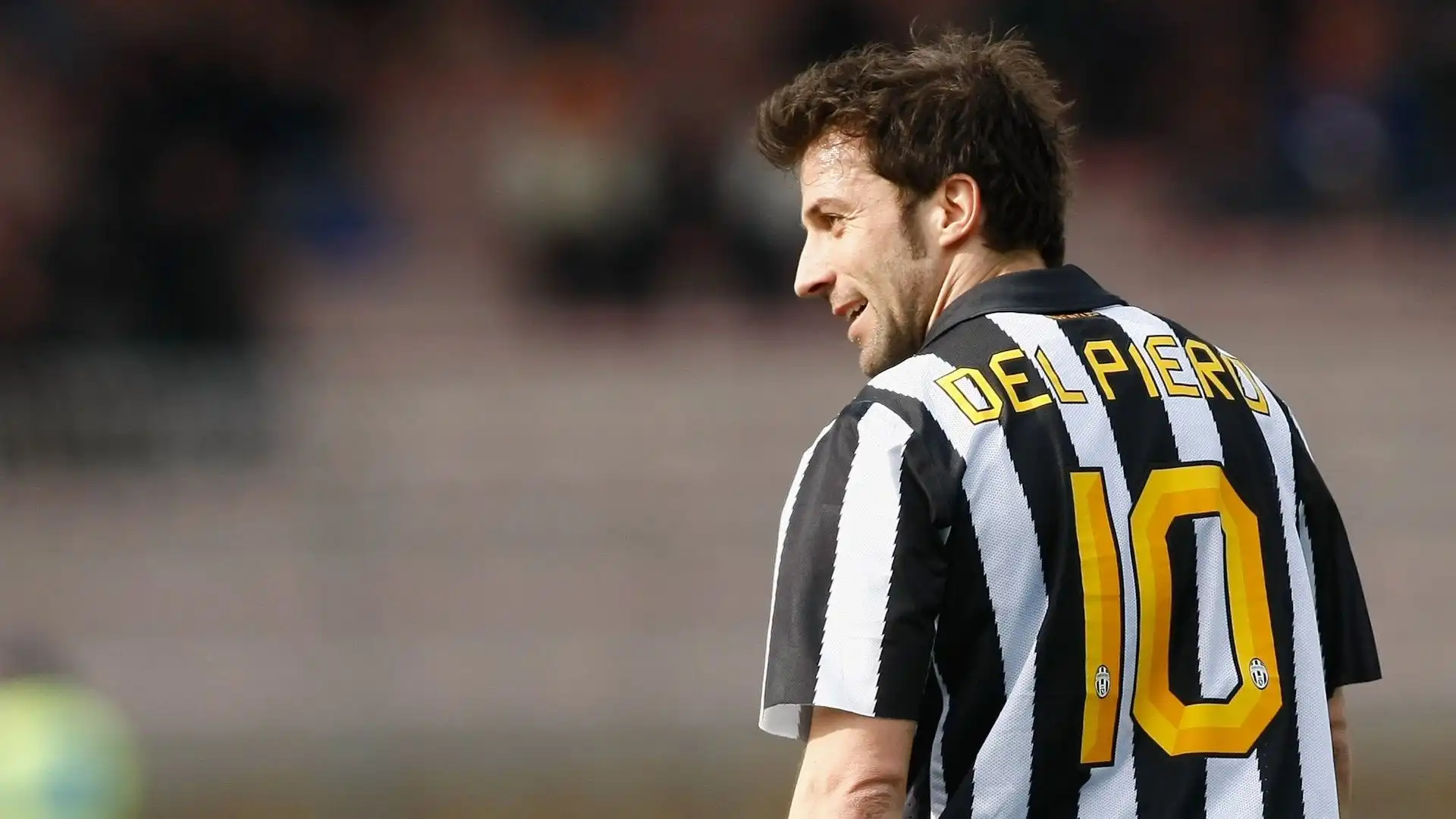 Alessandro Del Piero: oltre 200 gol nella sua lunghissima esperienza Juventus, due volte è arrivato quarto