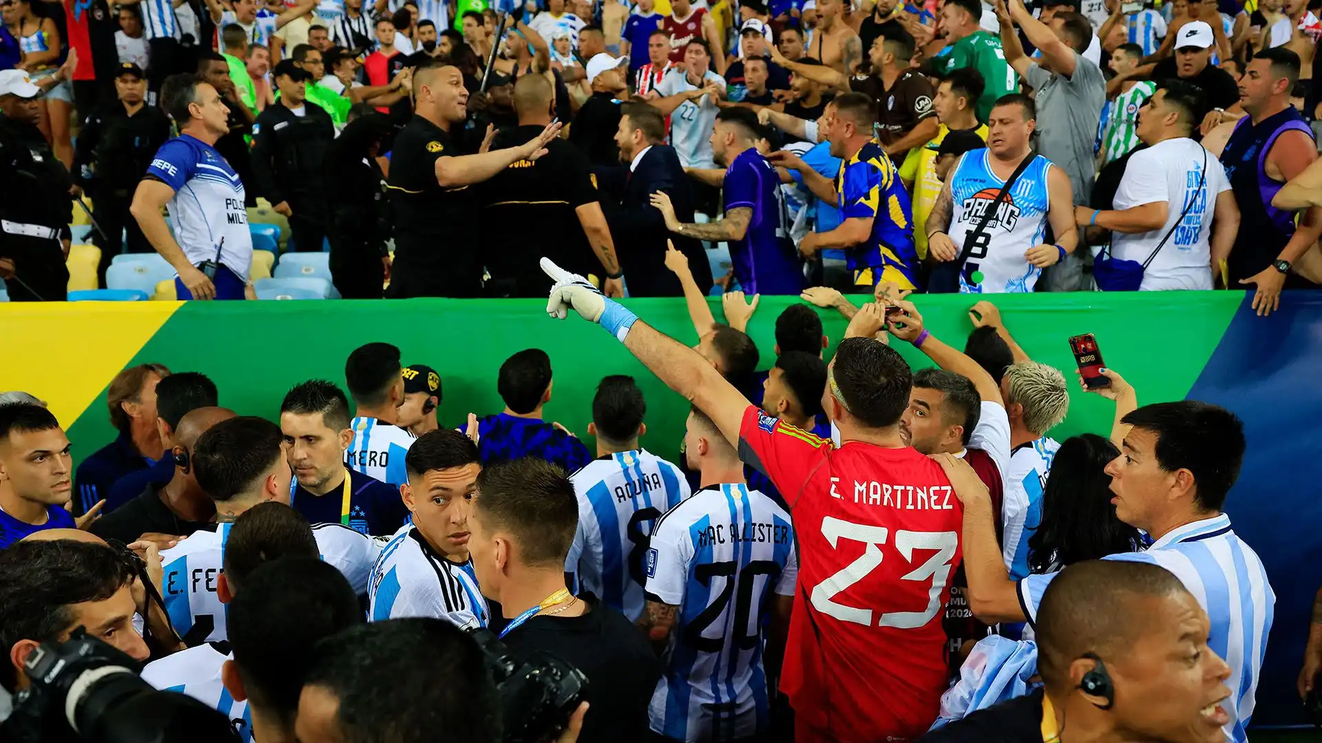 I calciatori argentini erano molto preoccupati per i loro tifosi