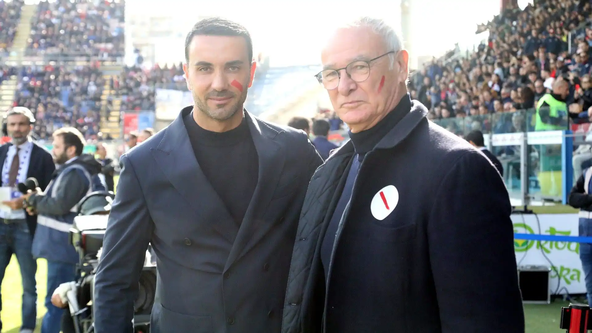 Palladino e Ranieri in un'immagine scattata prima della partita