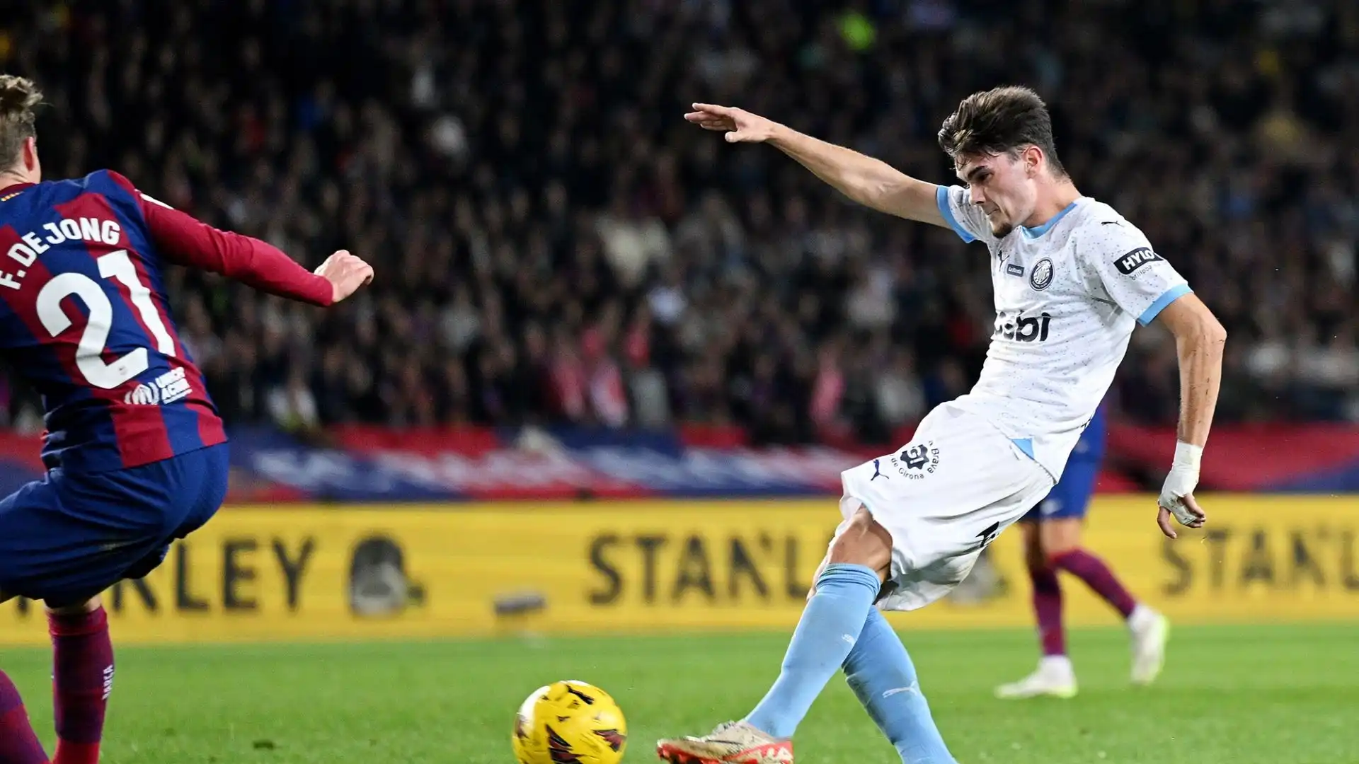 Gutierrez si è messo in luce anche domenica scorsa, quando ha segnato contribuendo alla clamorosa vittoria per 4-2 del Girona contro il Barcellona