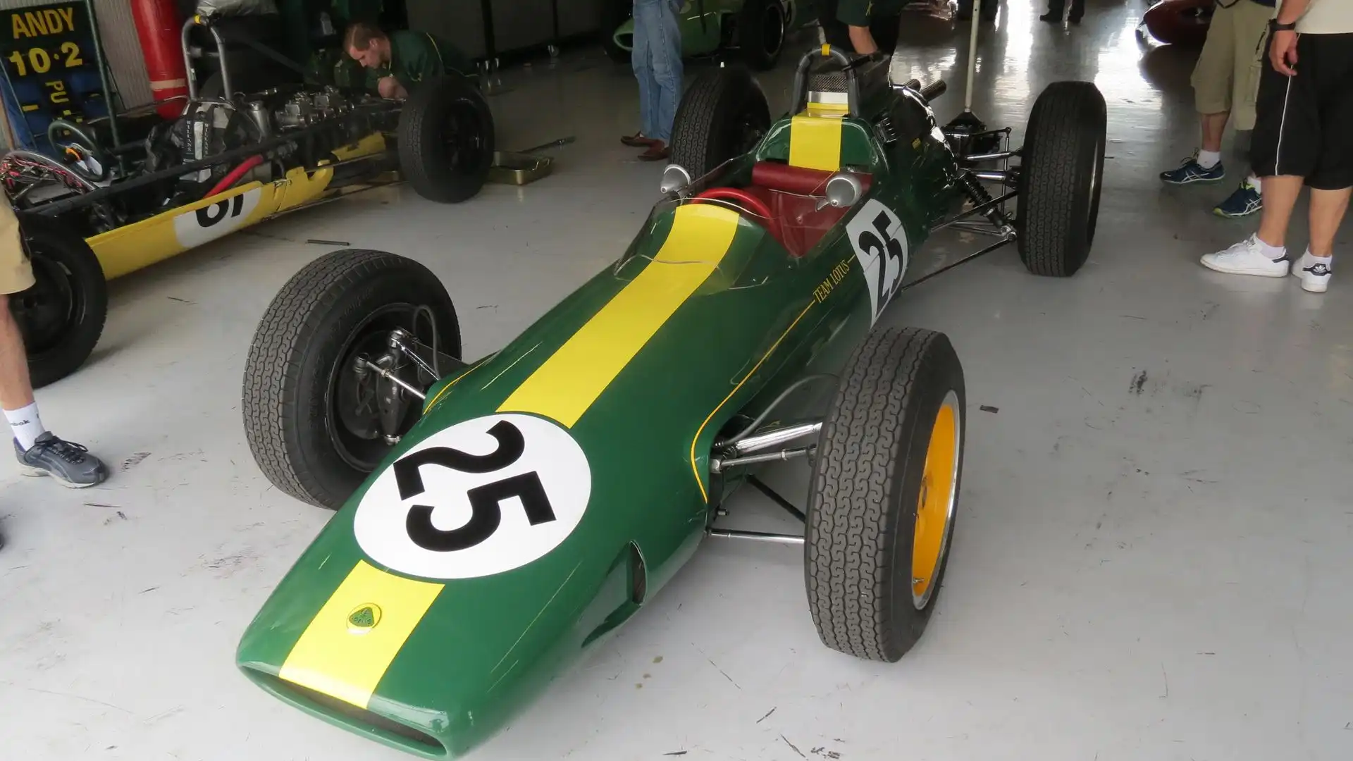 E' la macchina con cui Jim Clark vinse il Mondiale