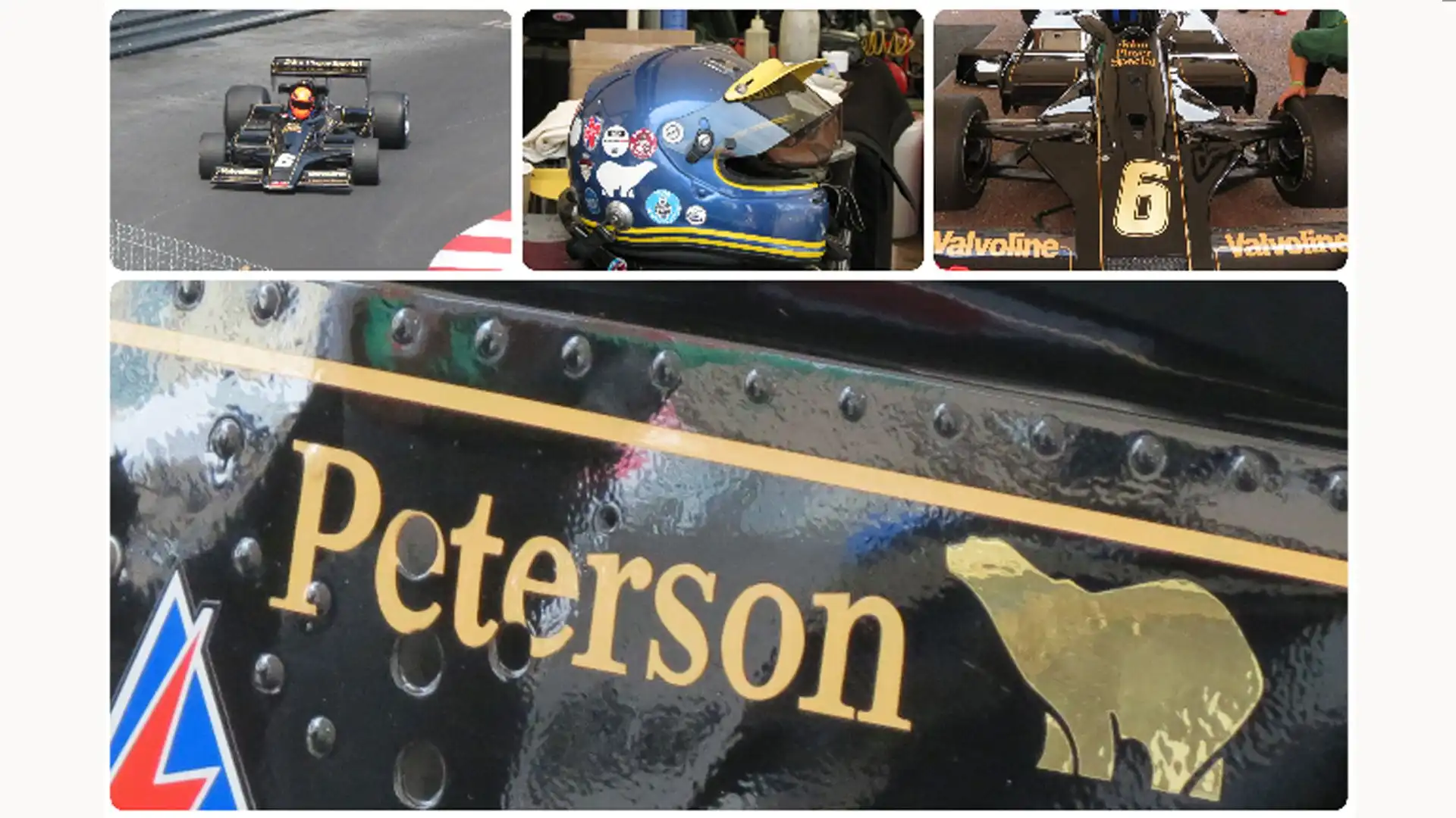 Sfreccia ancora la Lotus di Ronnie Peterson