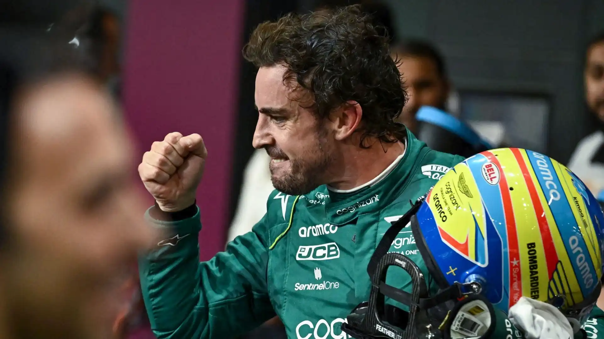 Fernando Alonso, terzo, ha completato il podio