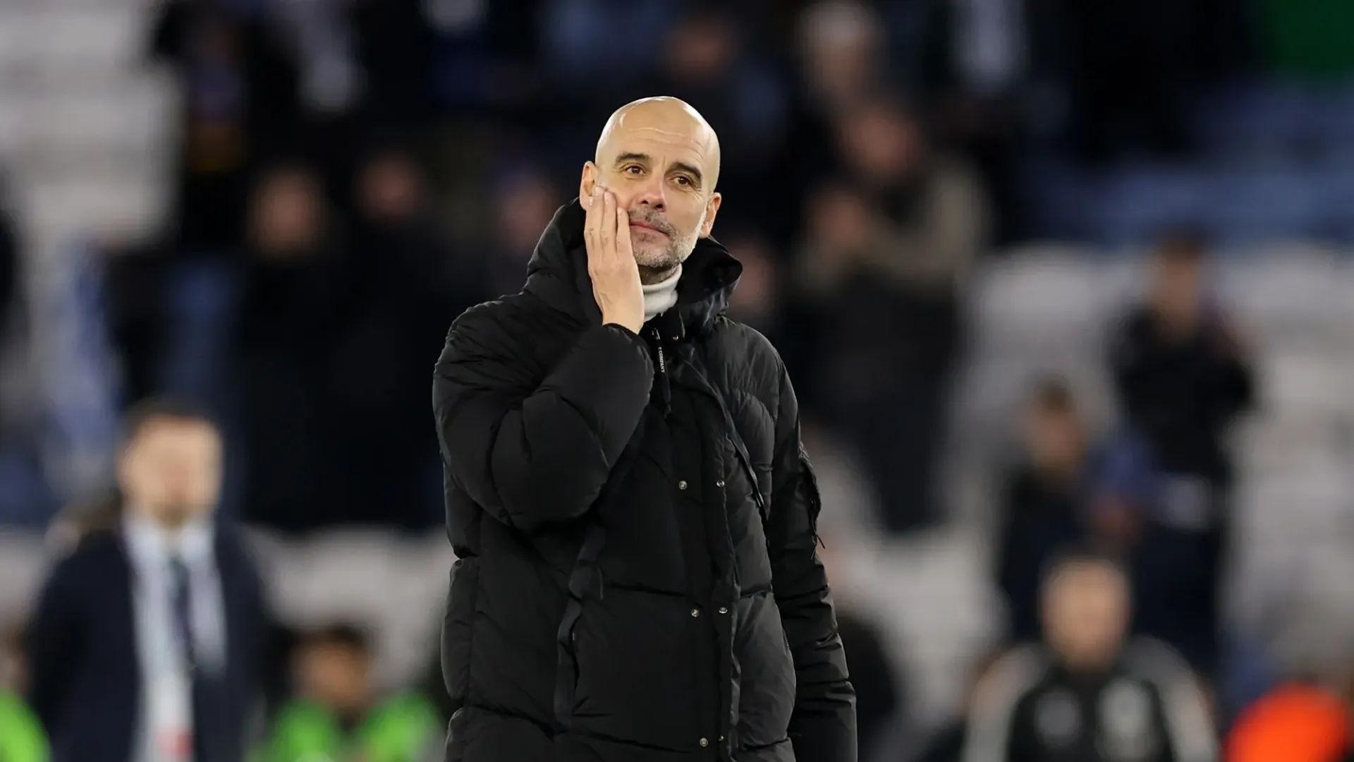 Il tecnico catalano non ha mai perso il supporto dei tifosi del Manchester City, che anche a Leicester lo hanno acclamato