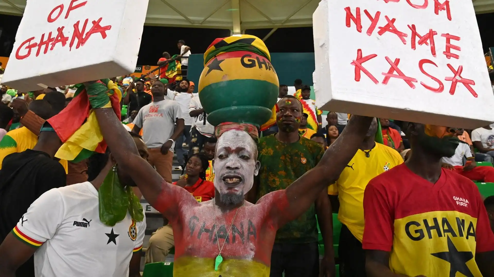 Un particolare fan del Ghana