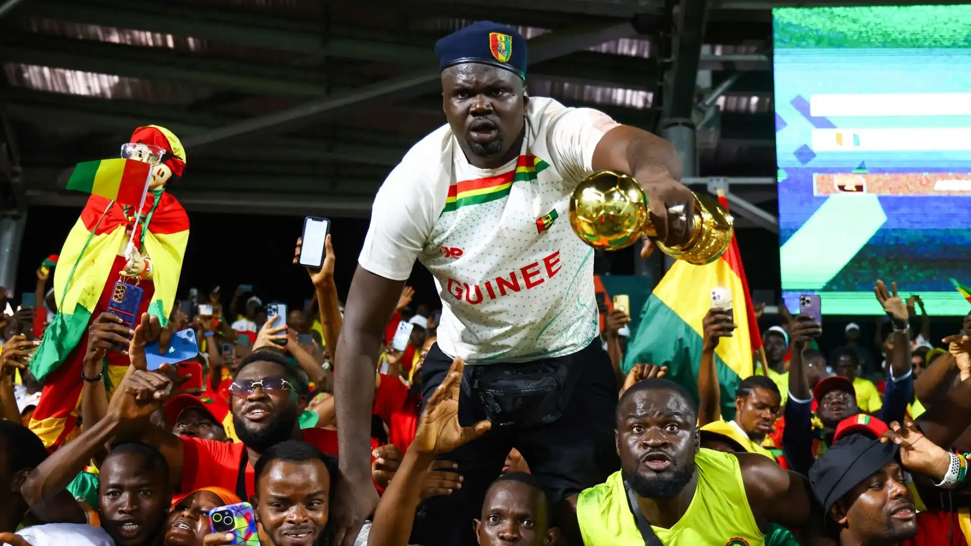 Gli agguerriti tifosi della Guinea