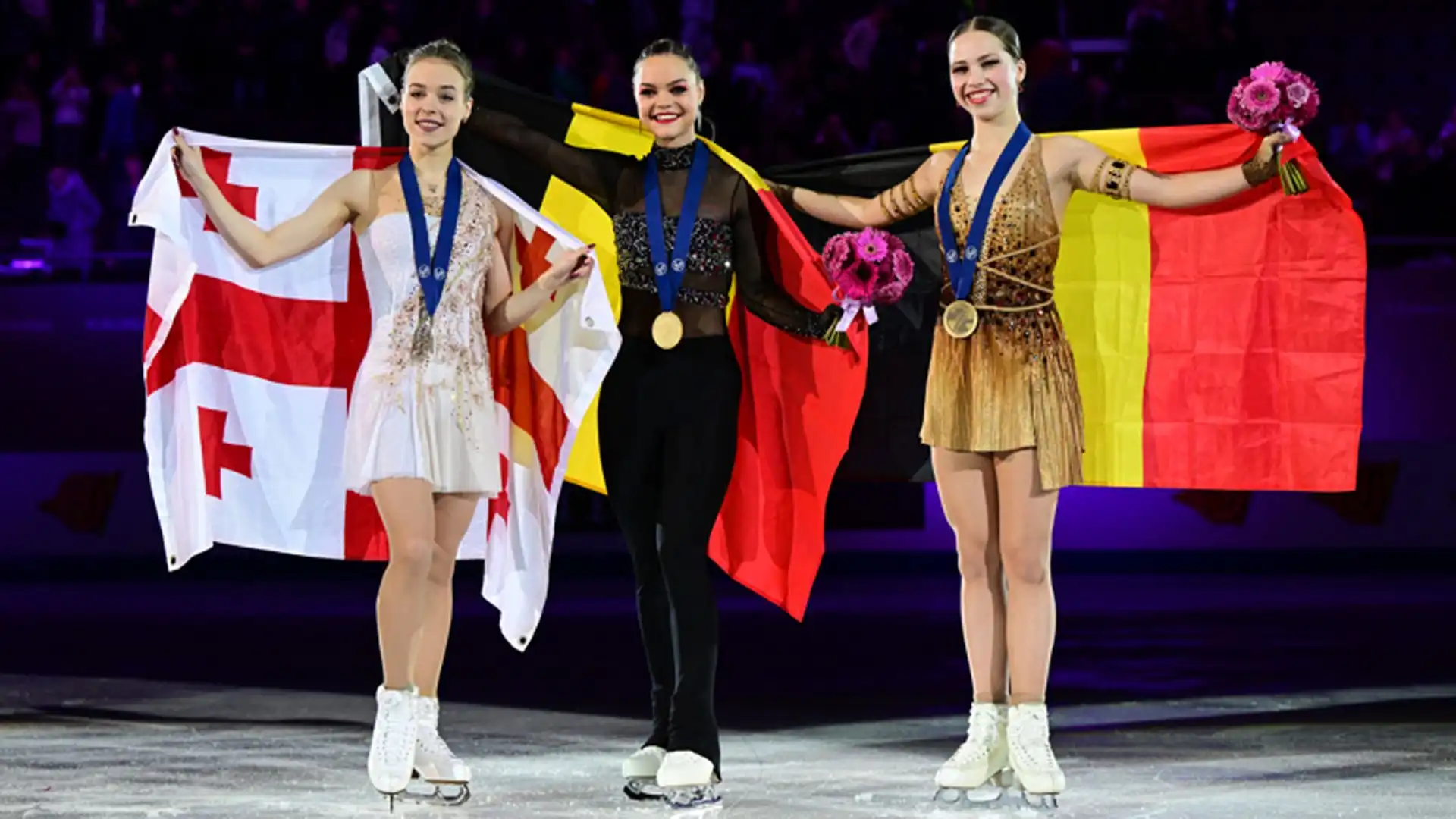 Sul podio anche la georgiana Anastasiia Gubanova e l'altra belga Nina Pinzarrone