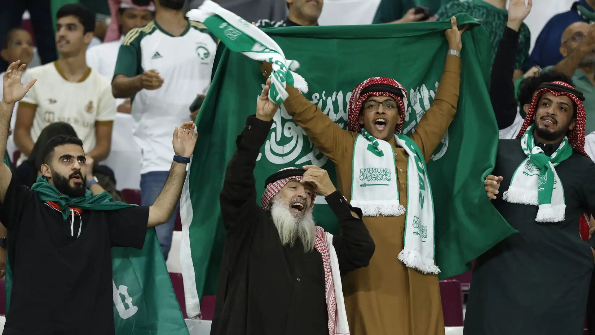 Grande entusiasmo tra i tifosi sauditi