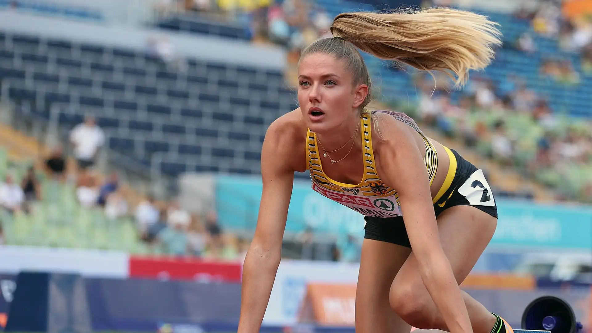 Su Instagram l'atleta tedesca è una star assoluta