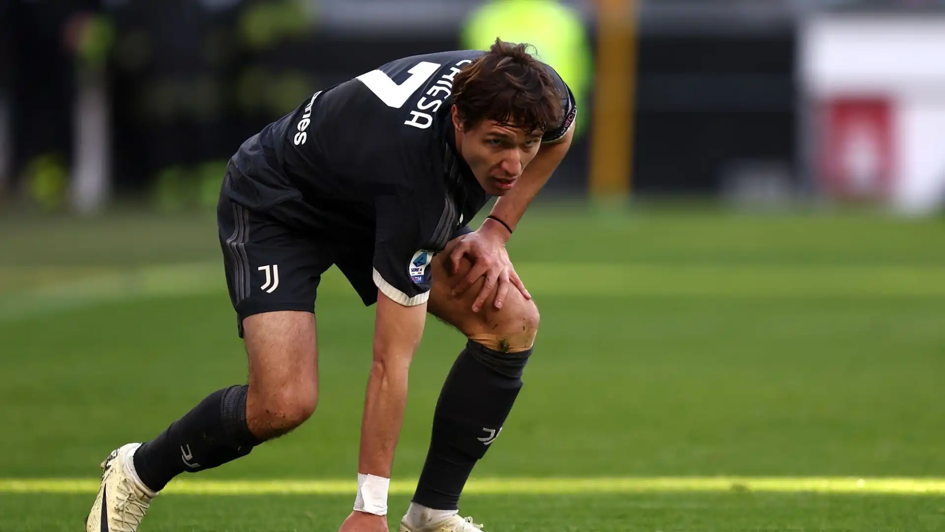 L'attaccante della Juventus è stato costretto ad interrompere l'allenamento di mercoledì