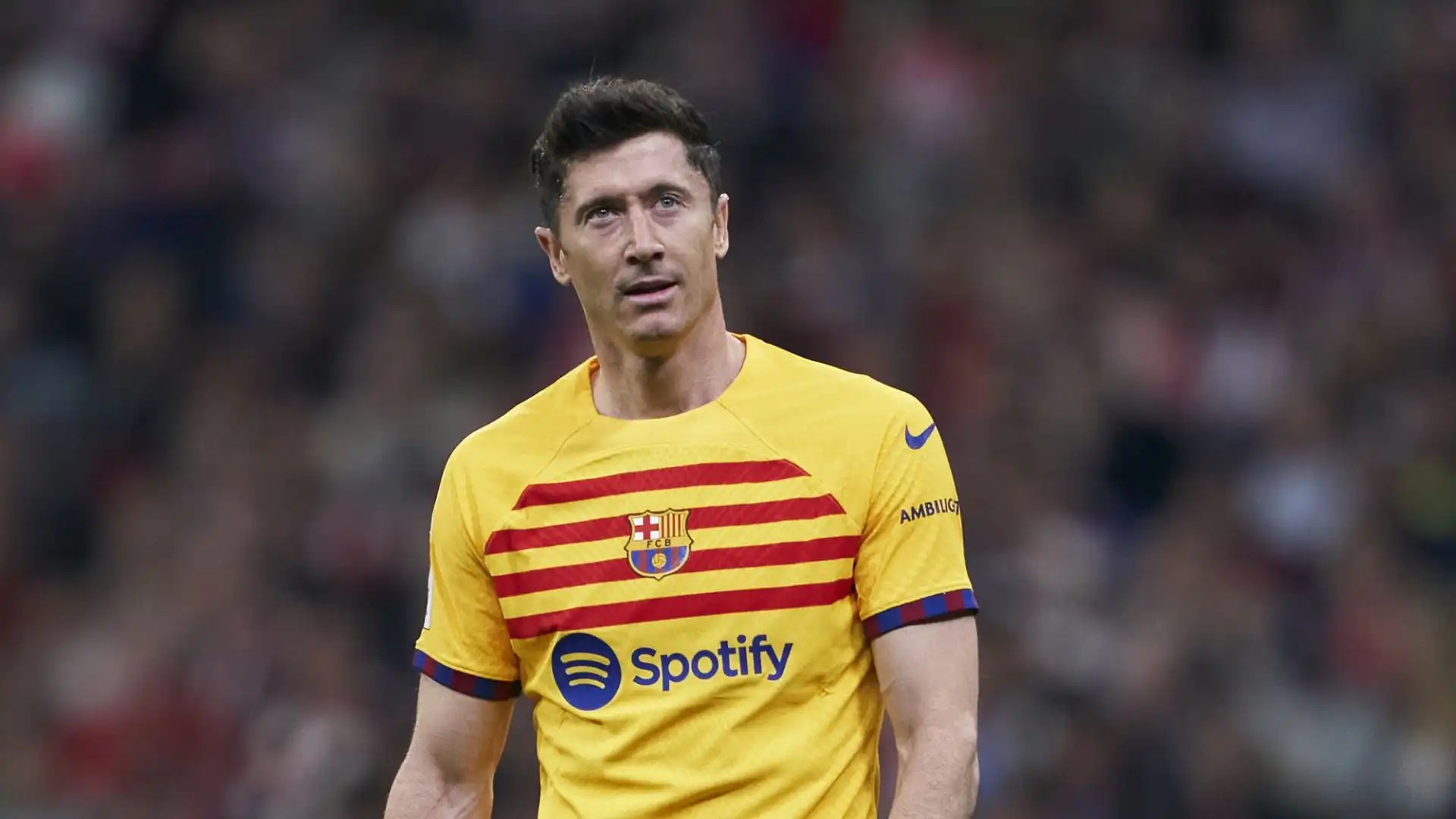 Robert Lewandowski non vuole lasciare il Barcellona