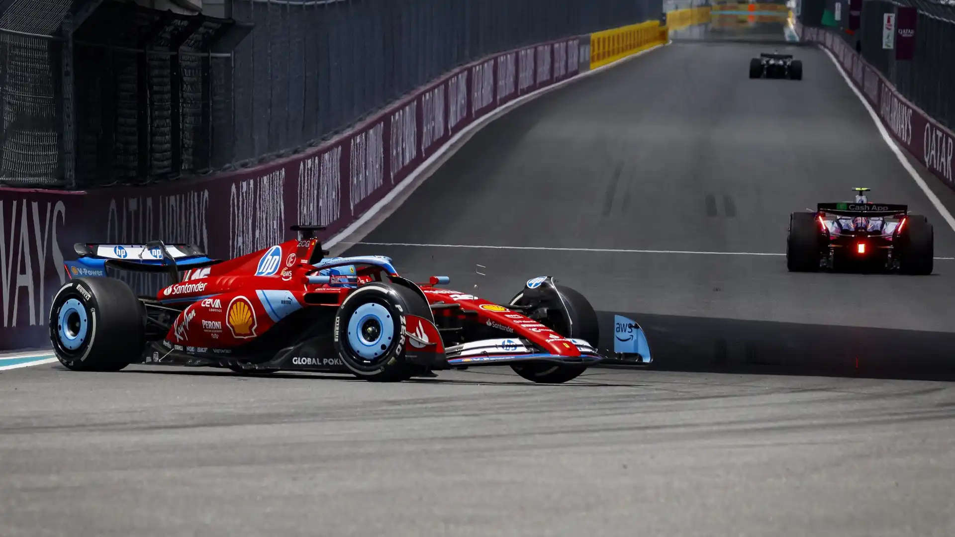 Il pilota della Ferrari ha perso il controllo della sua auto