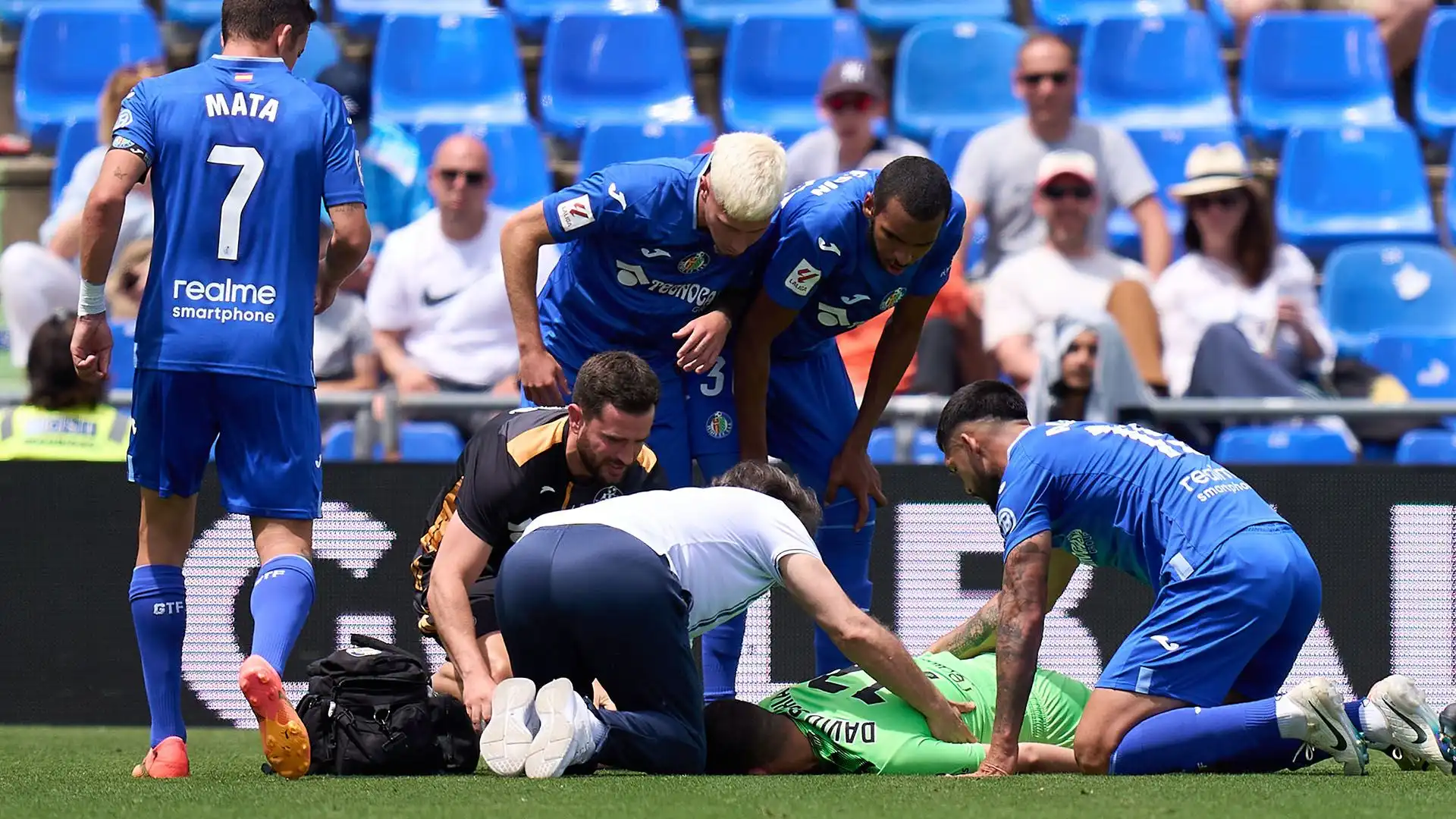 Grande paura nei minuti finali della partita della Liga tra Getafe e Maiorca