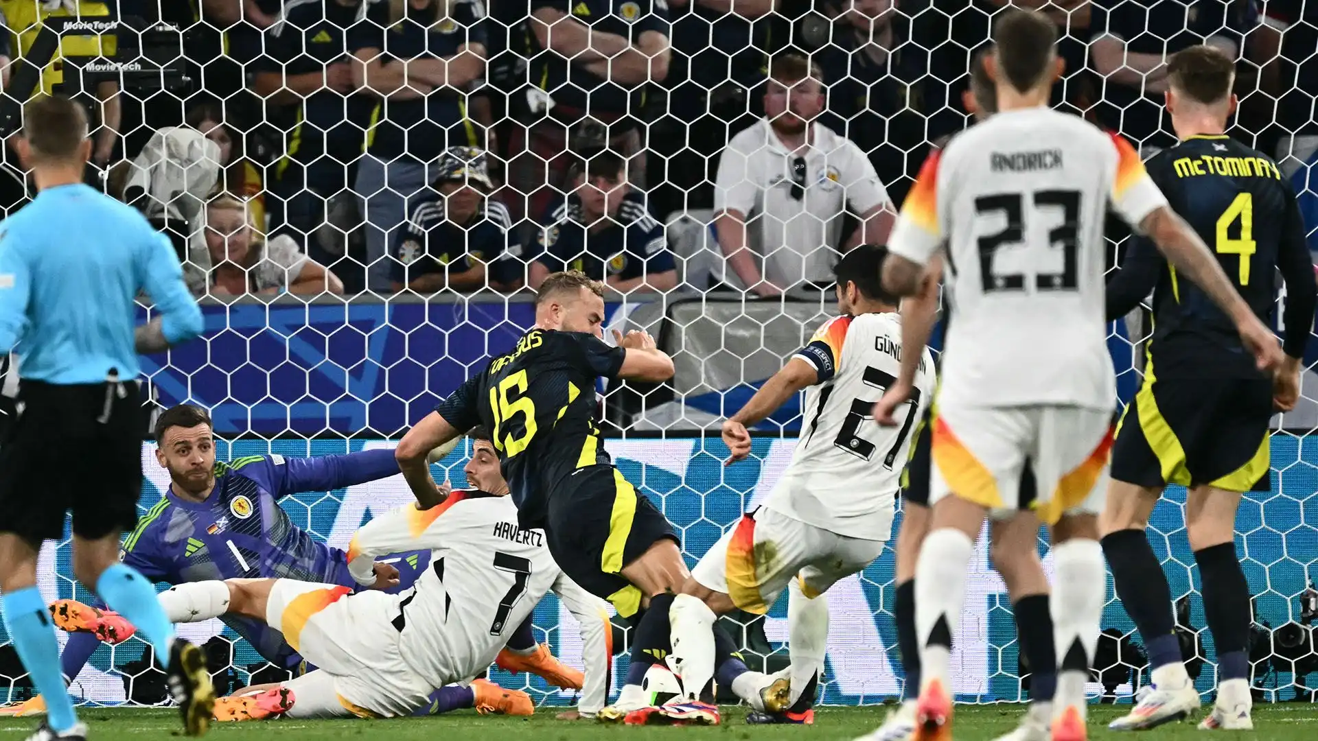 La Germania ha segnato la terza rete con Havertz su calcio di rigore