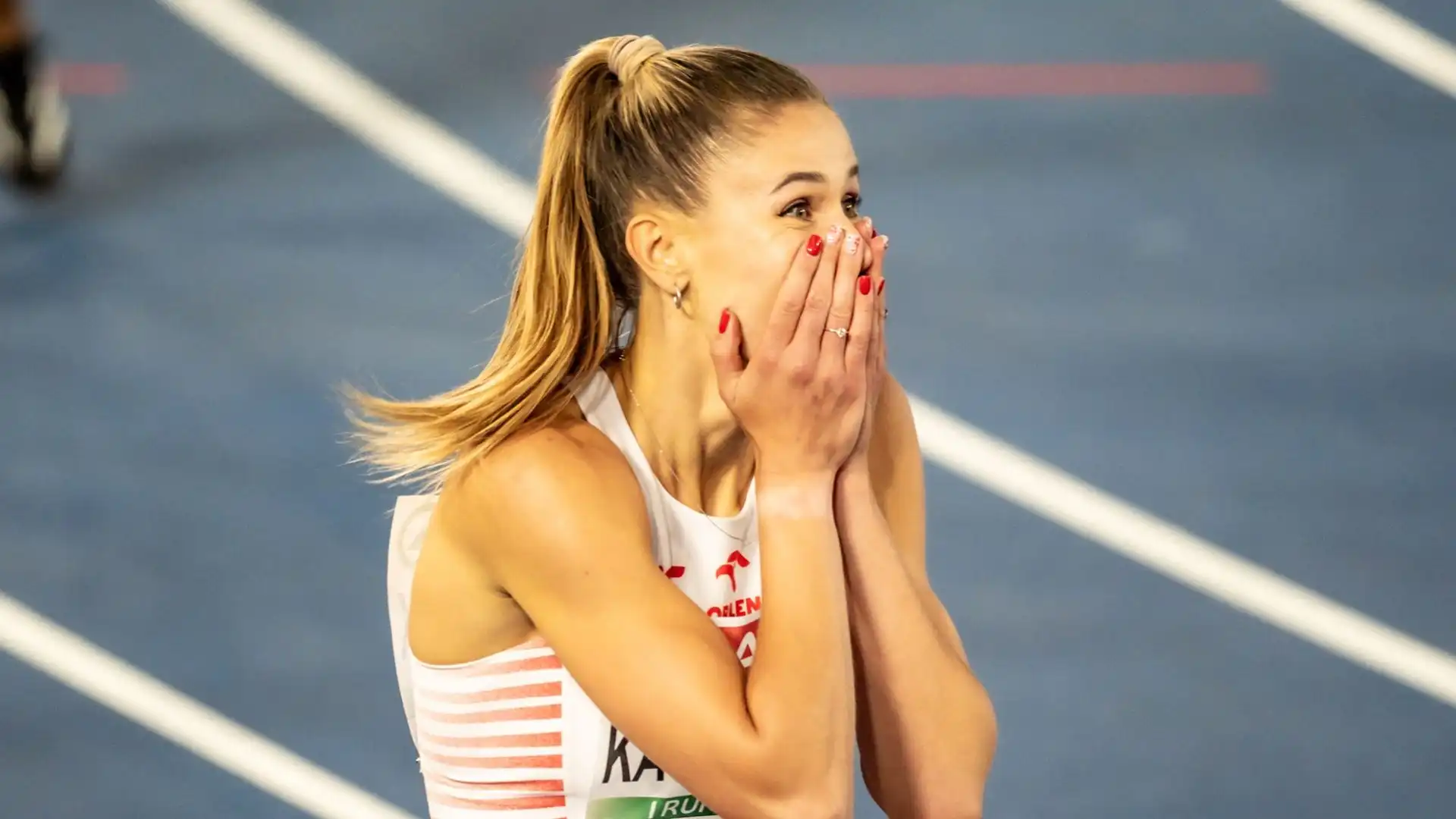L'atleta polacca ha vinto la finale dei 400 metri femminili agli Europei di atletica a Roma