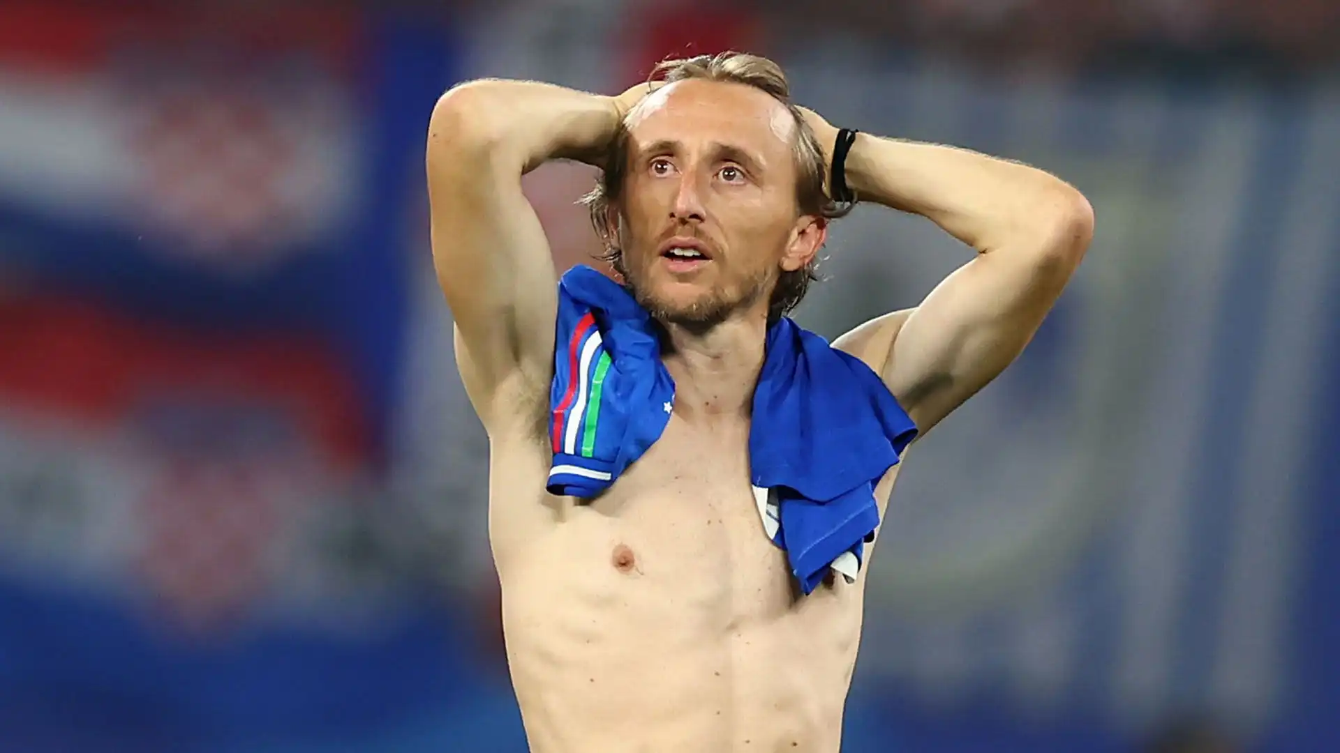 Luka Modric ha accusato tantissimo il colpo: si vede bene dalle foto