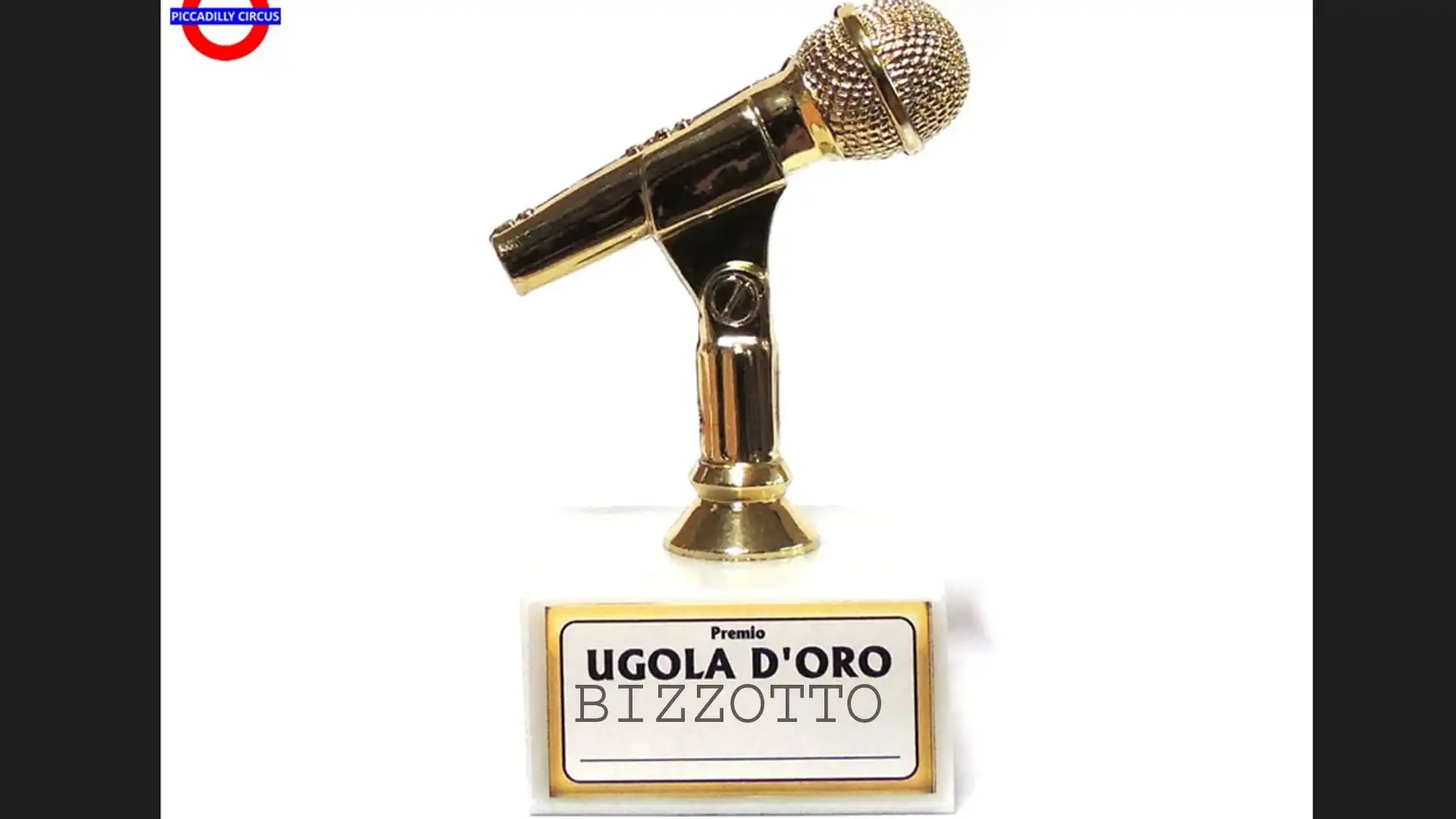 Gli hanno dato il premio 'Ugola d'oro'