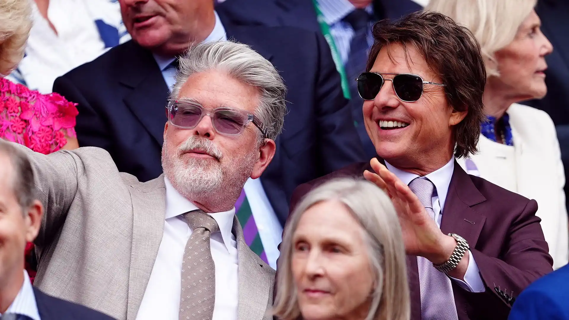 Domenica Tom Cruise è tornato a Wimbledon