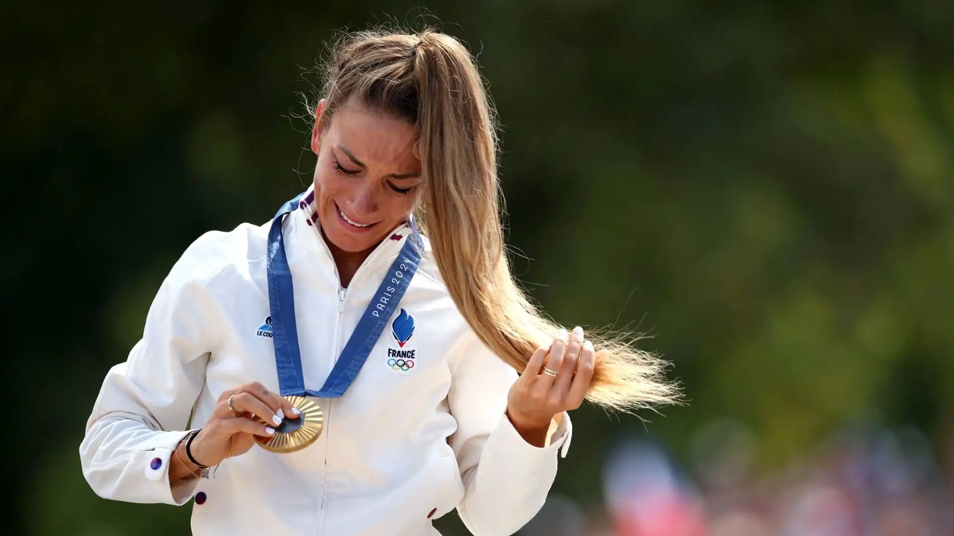 La ciclista, 32 anni, è al primo oro olimpico della sua carriera